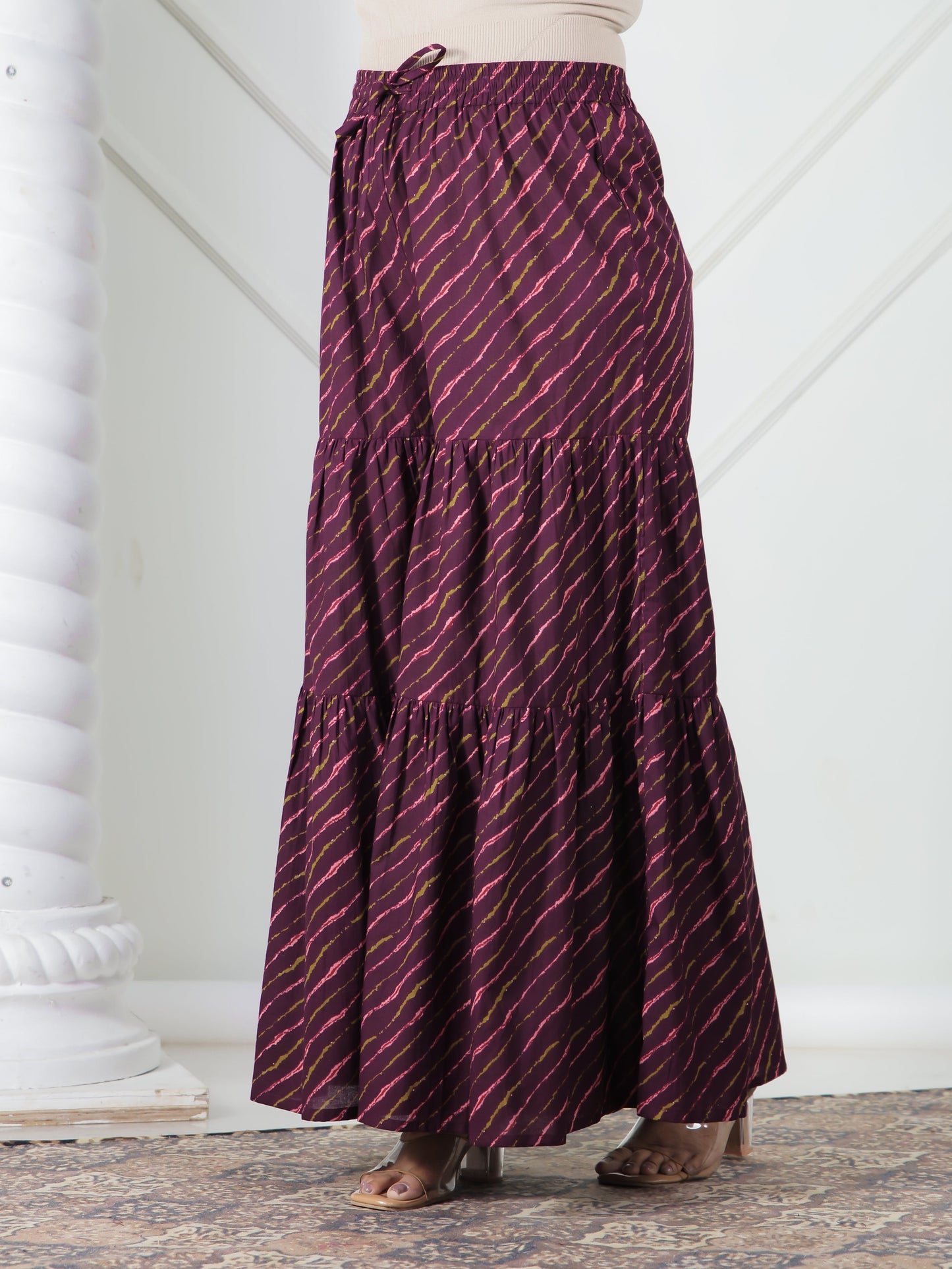 Embroidered Soft Cotton Floral Straight Purple Kurta
