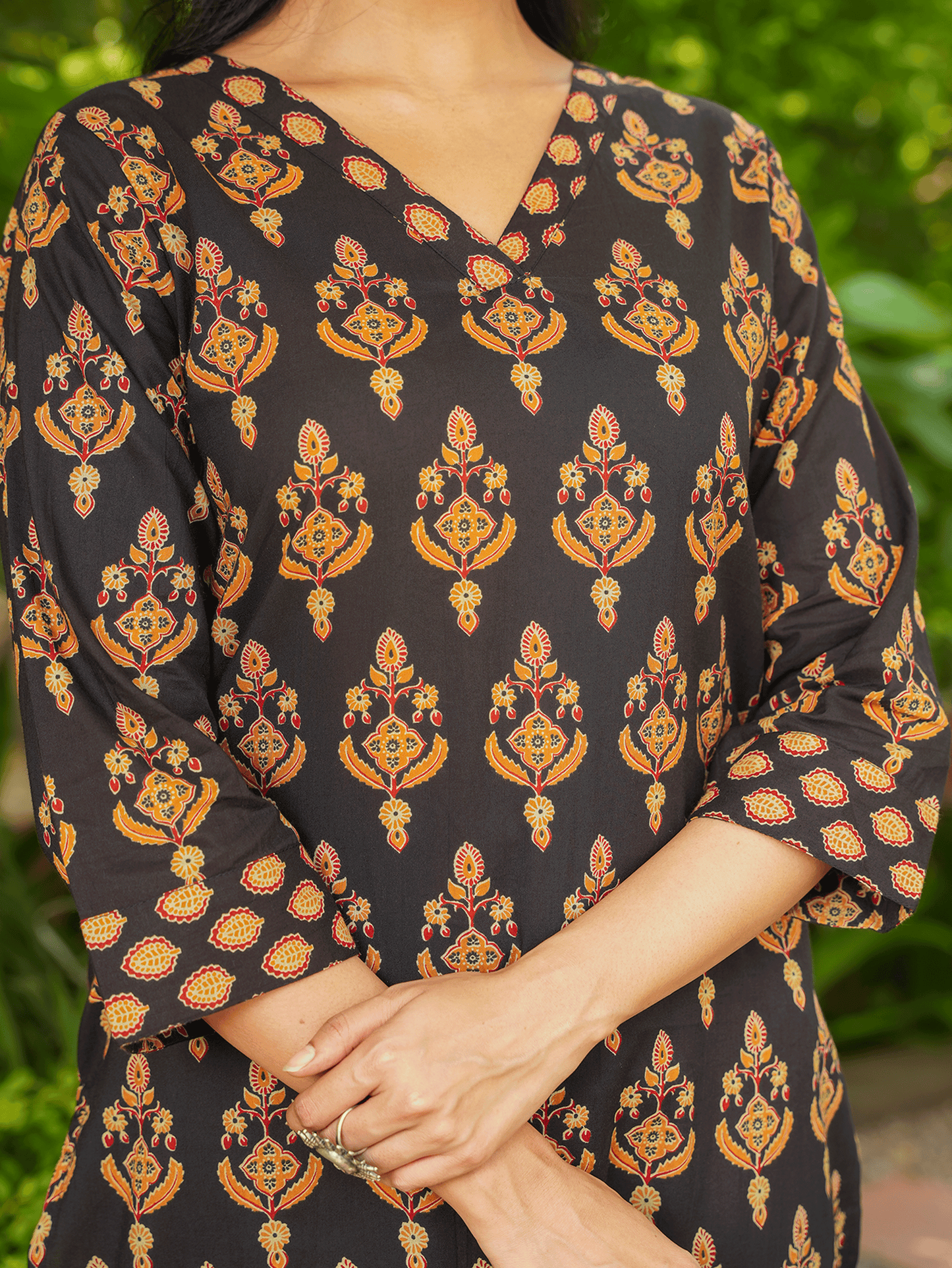 Soft Cotton Floral Kurta