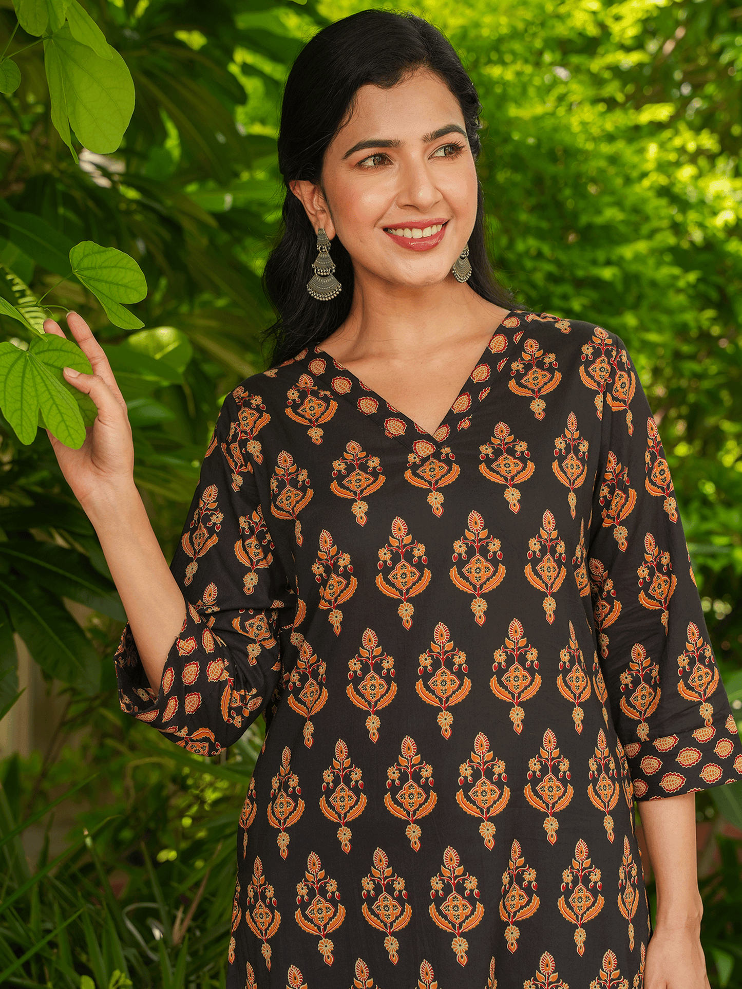 Soft Cotton Floral Kurta