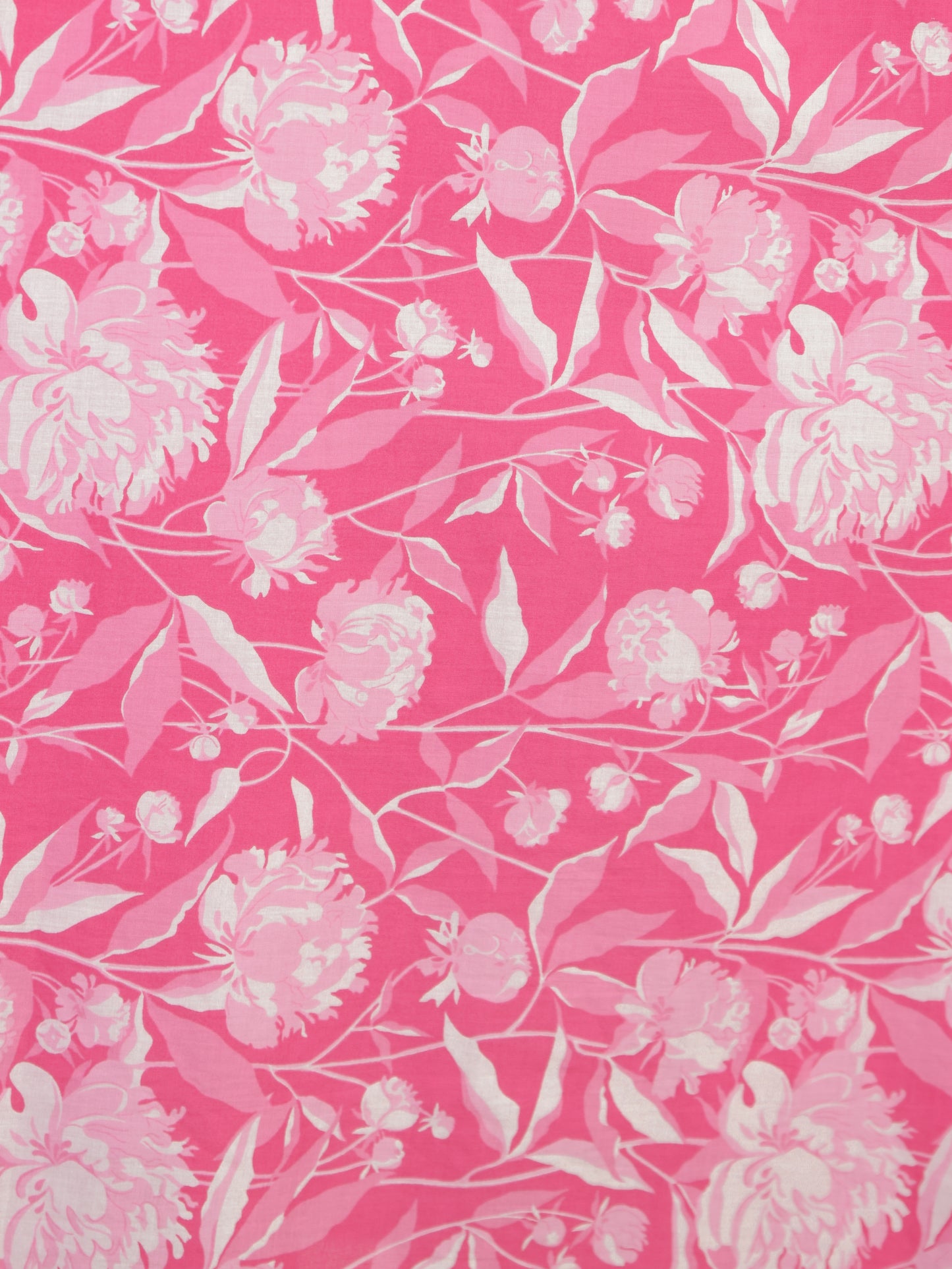 Soft Cotton Floral Flared Pink Dress