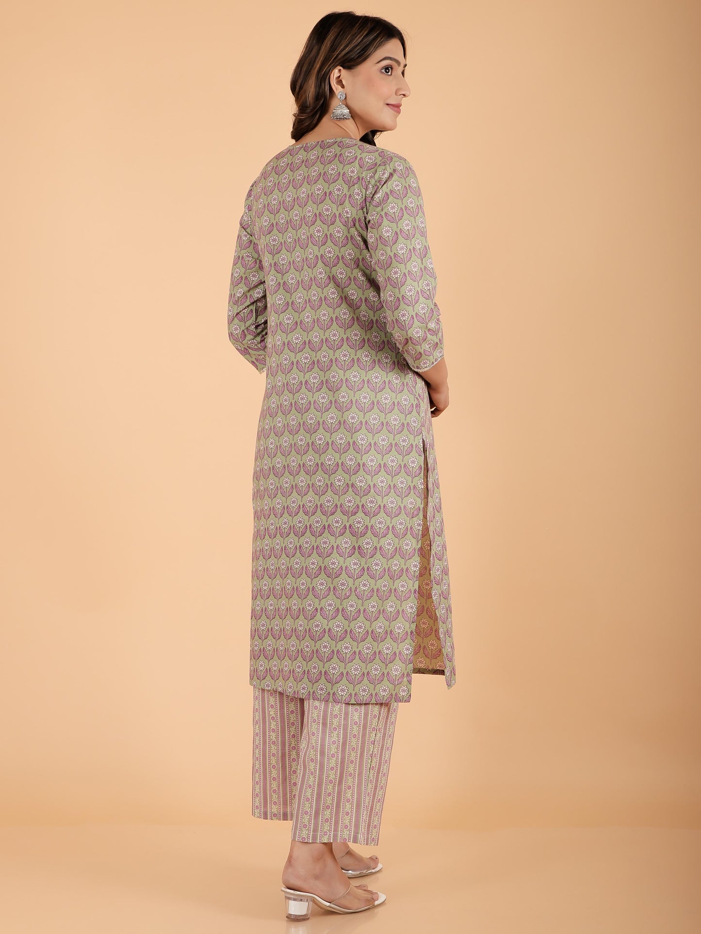 Soft Cotton Floral Kurta