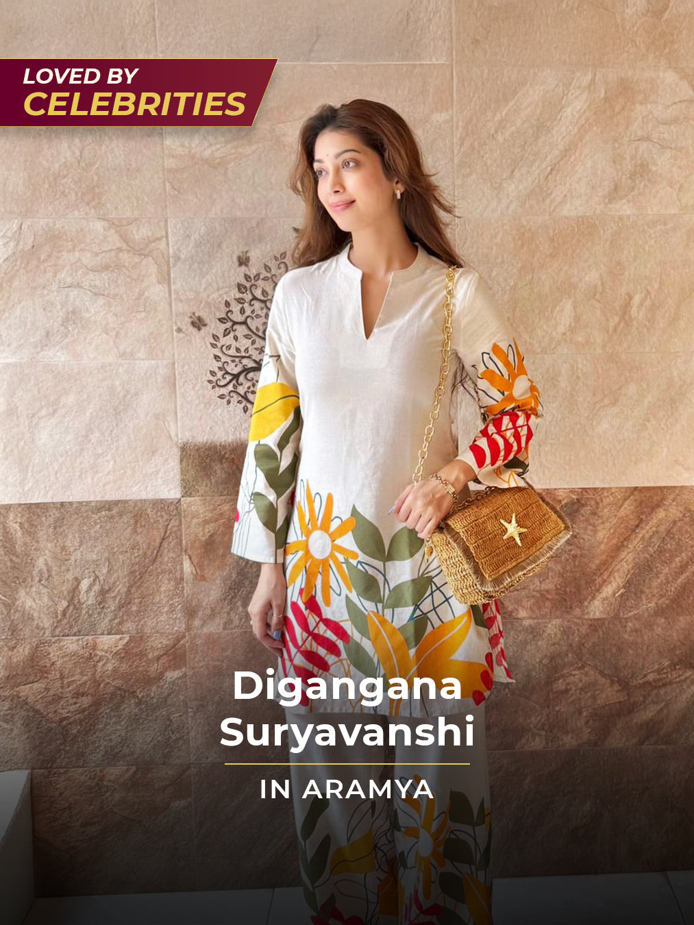 Linen Cotton Foliage Straight Off White Kurta