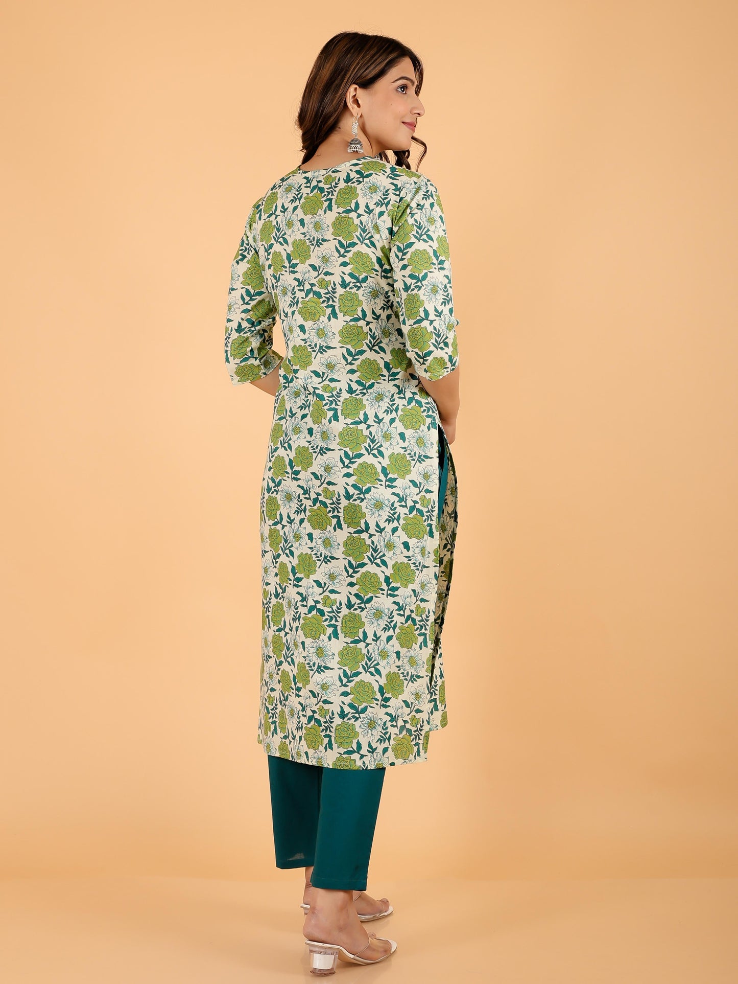 Soft Cotton Floral Kurta