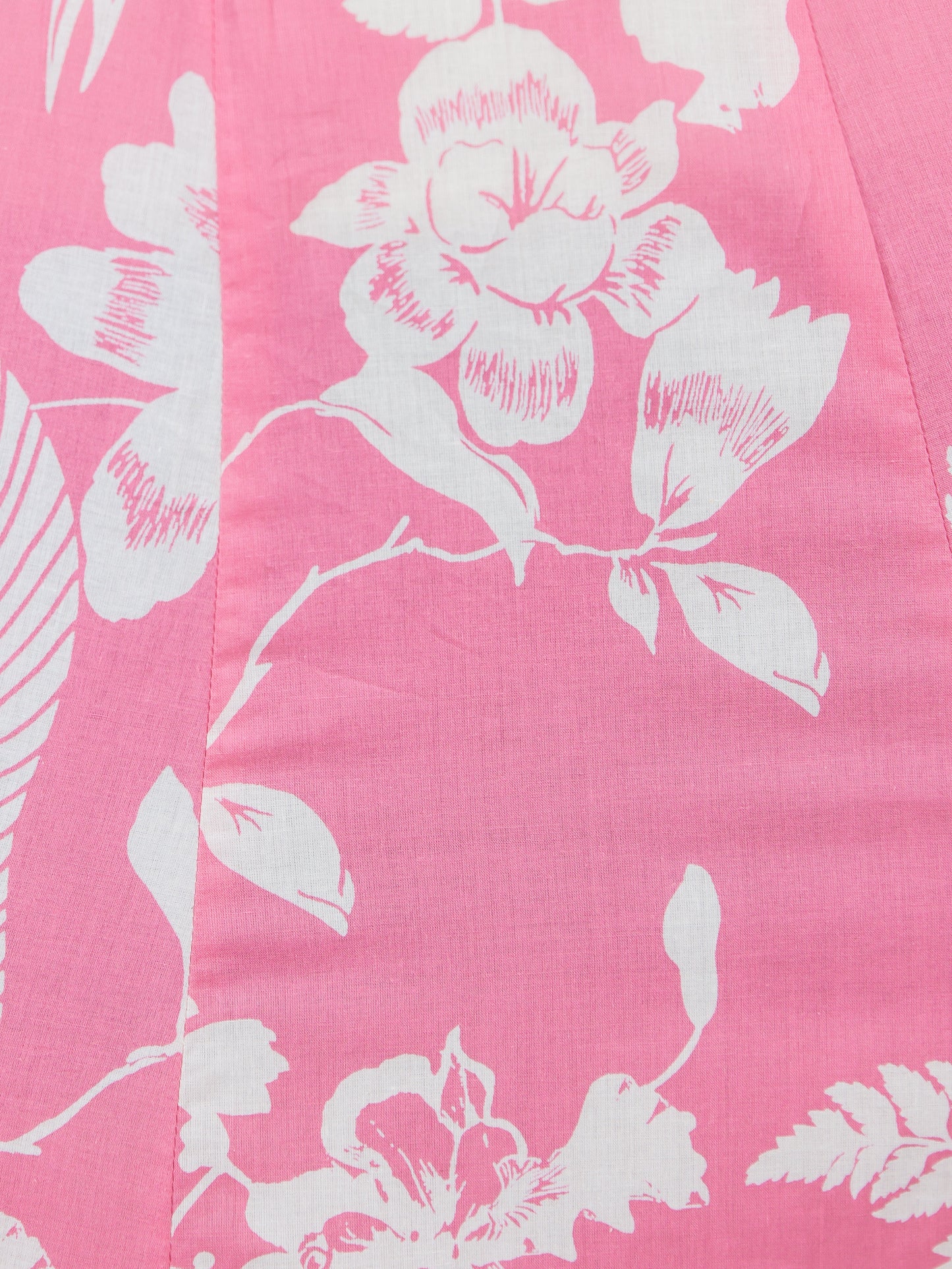 Soft Cotton Floral Flared Pink Dress