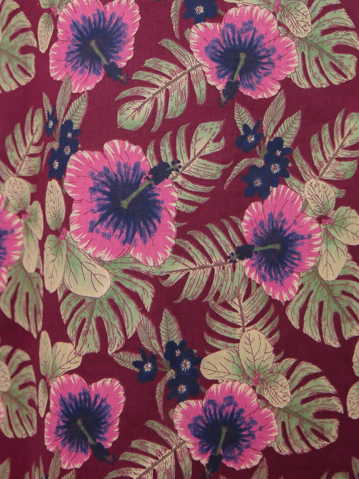 Soft Cotton Floral Straight Purple Kurta