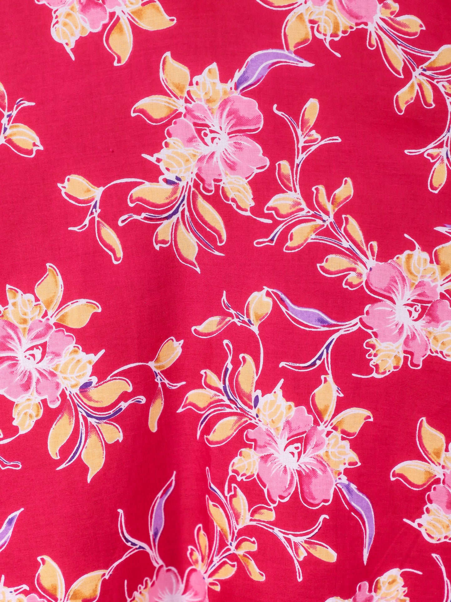 Embroidered Soft Cotton Floral Anarkali Red Kurta