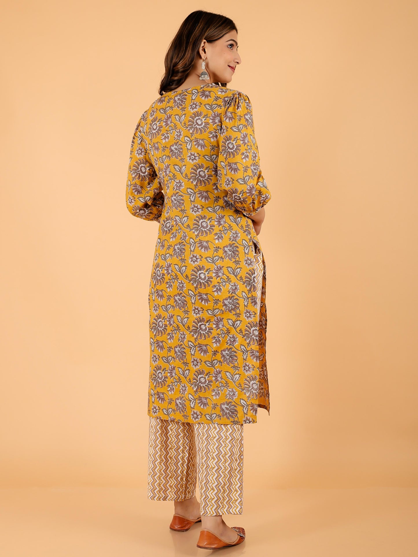 Soft Cotton Floral Kurta