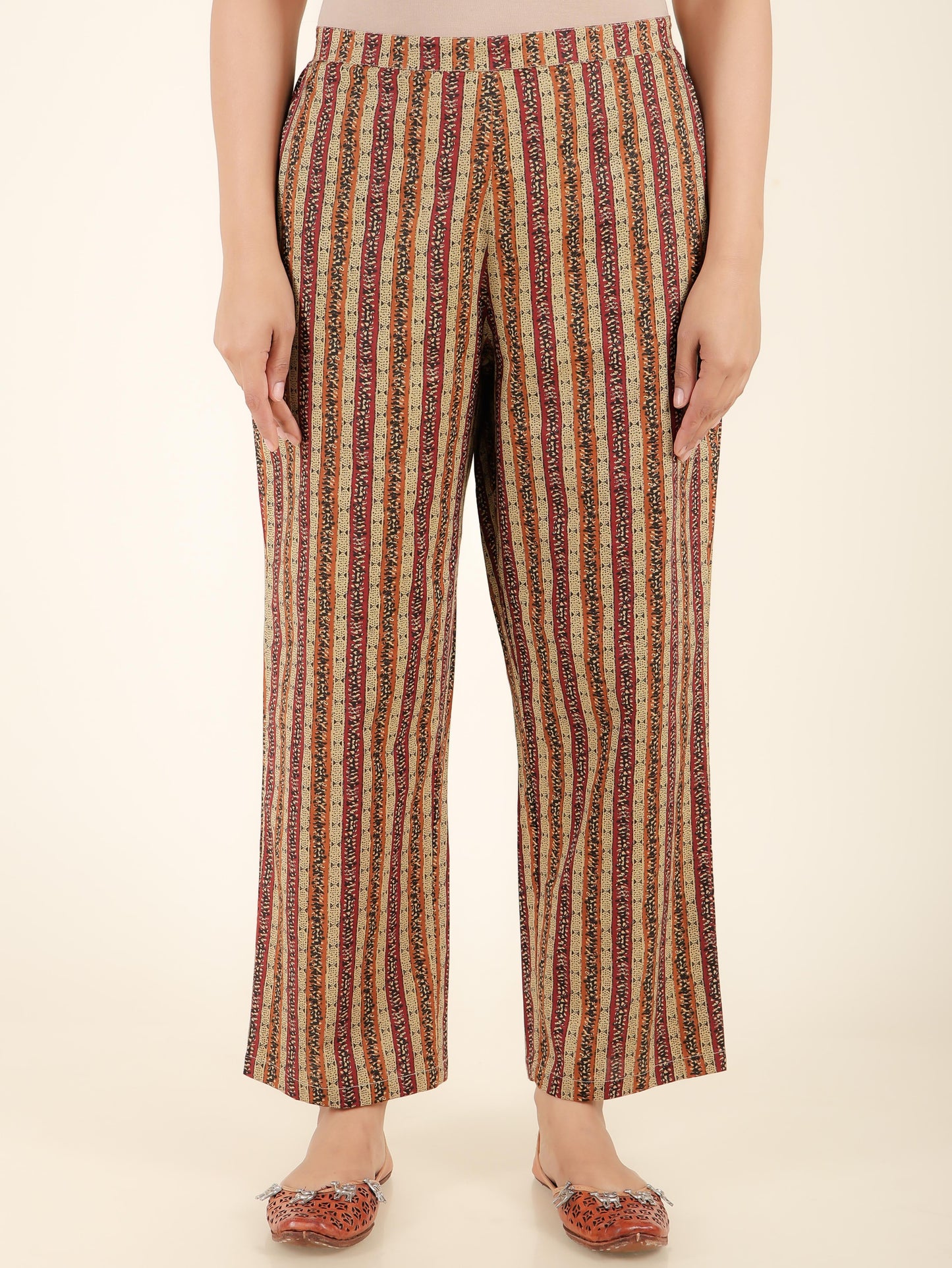 Soft Cotton Striped Pant