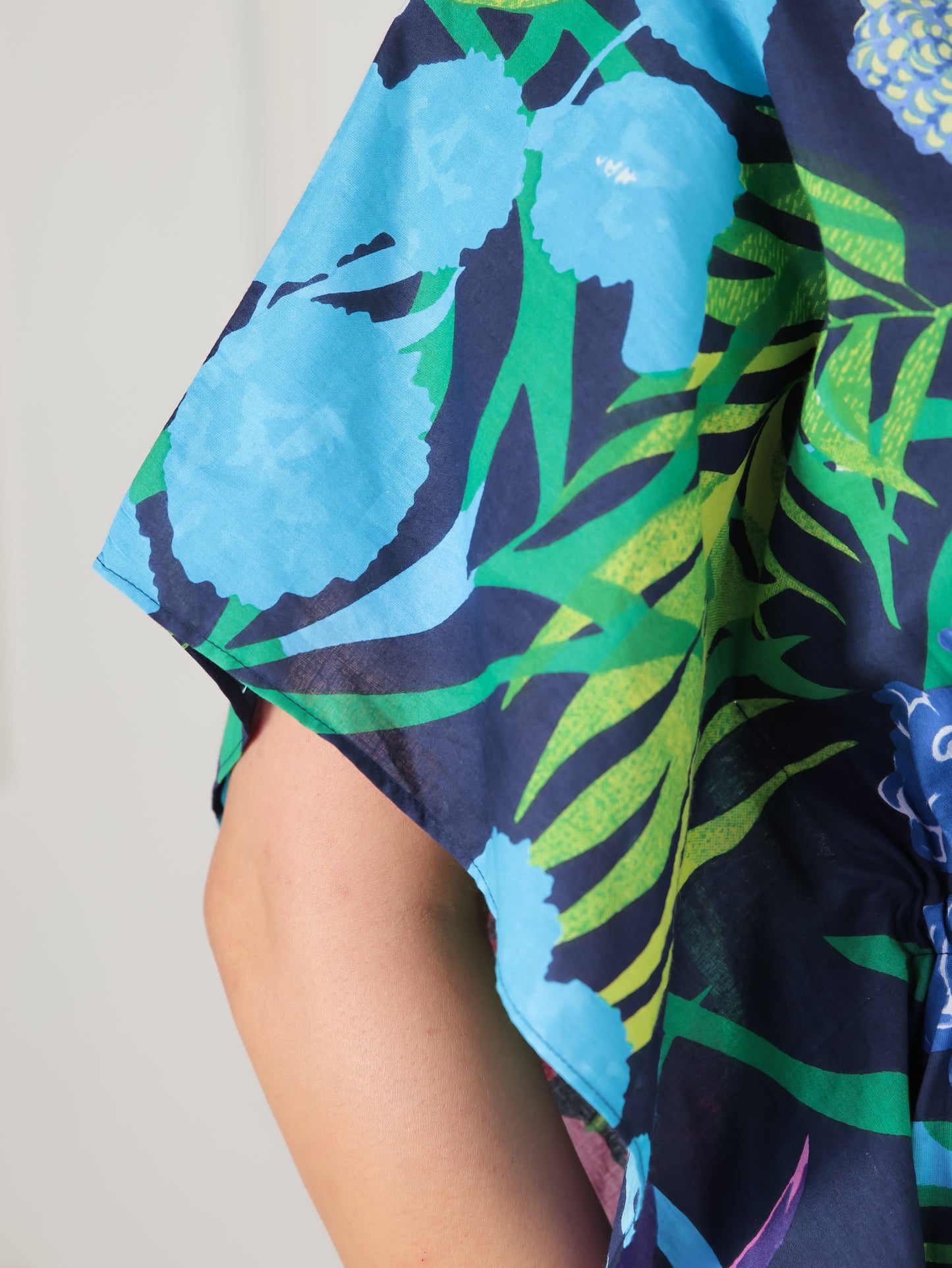Soft Cotton Floral Multicolor Kaftan