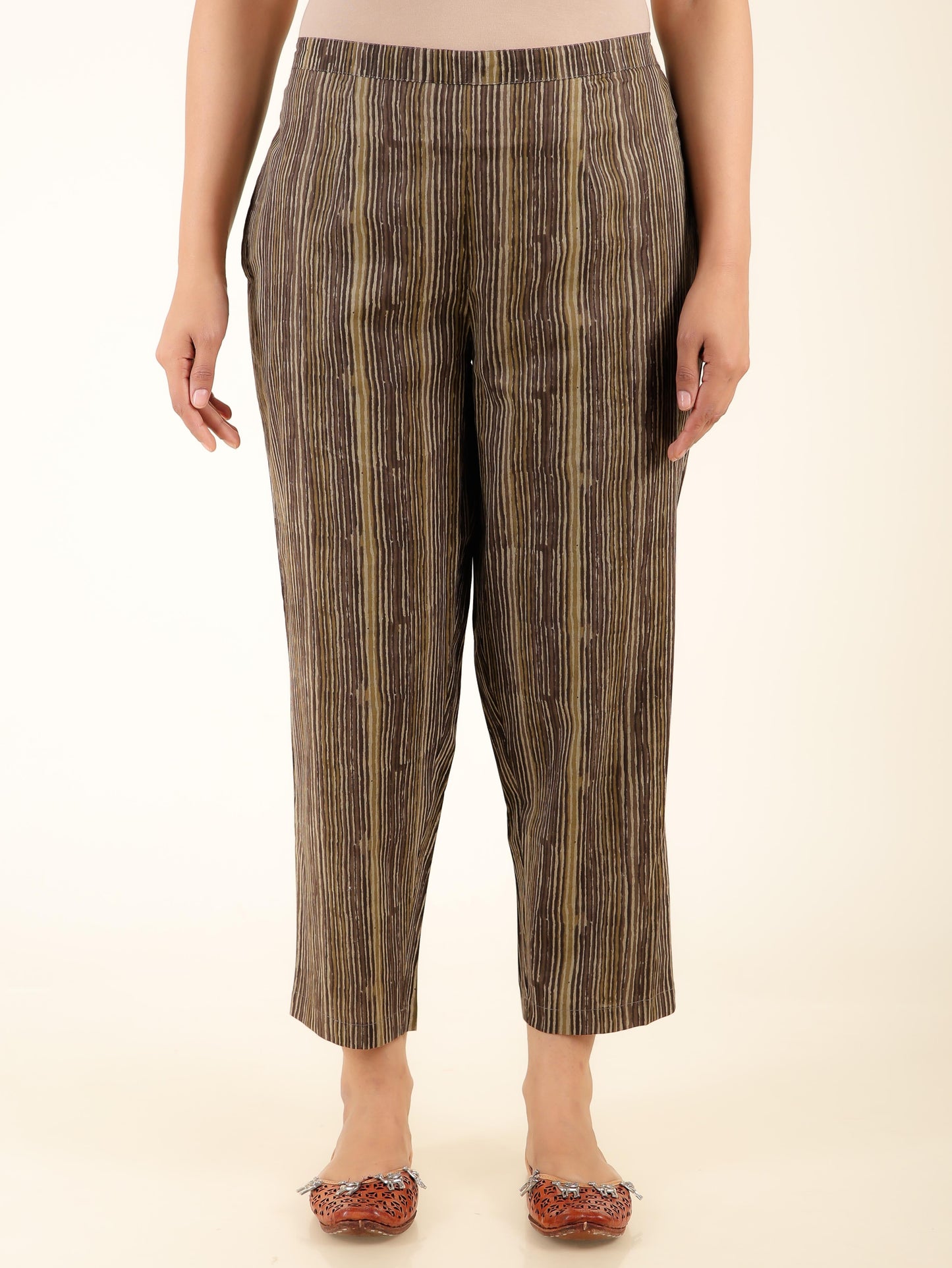 Soft Cotton Striped Pant