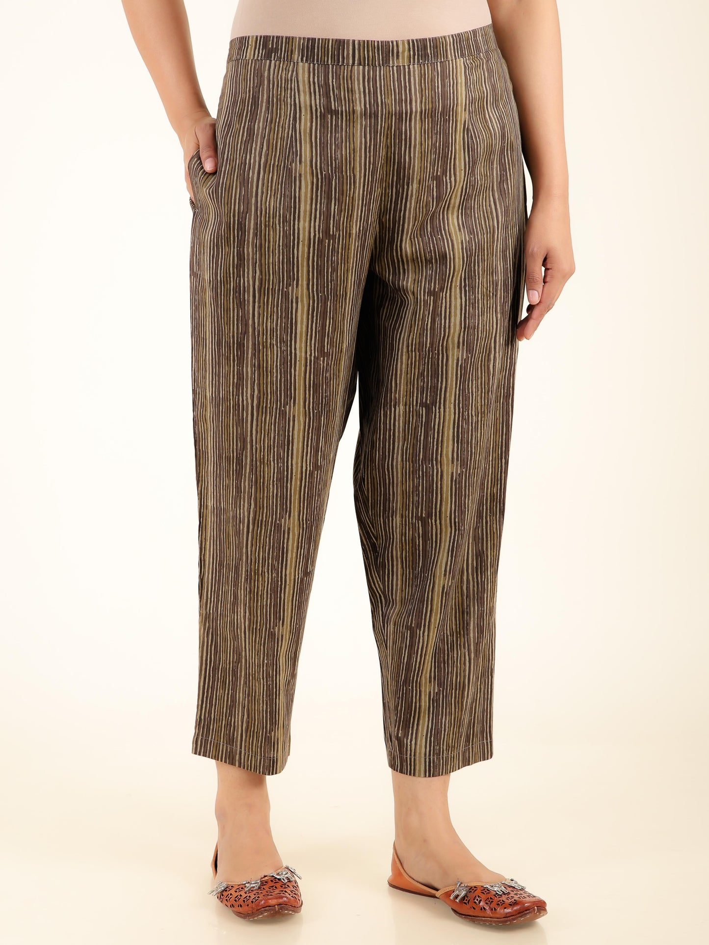 Soft Cotton Striped Pant