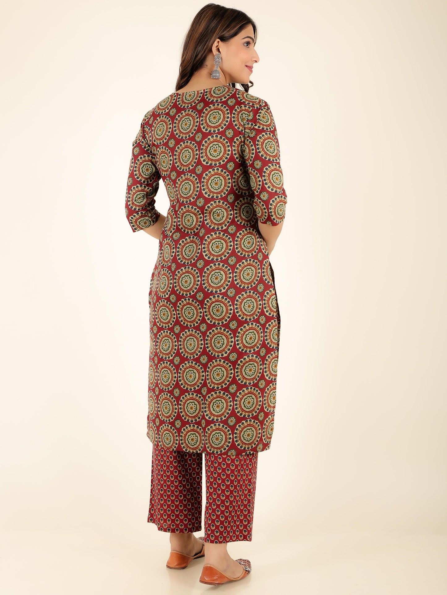 Soft Cotton Geometric Kurta