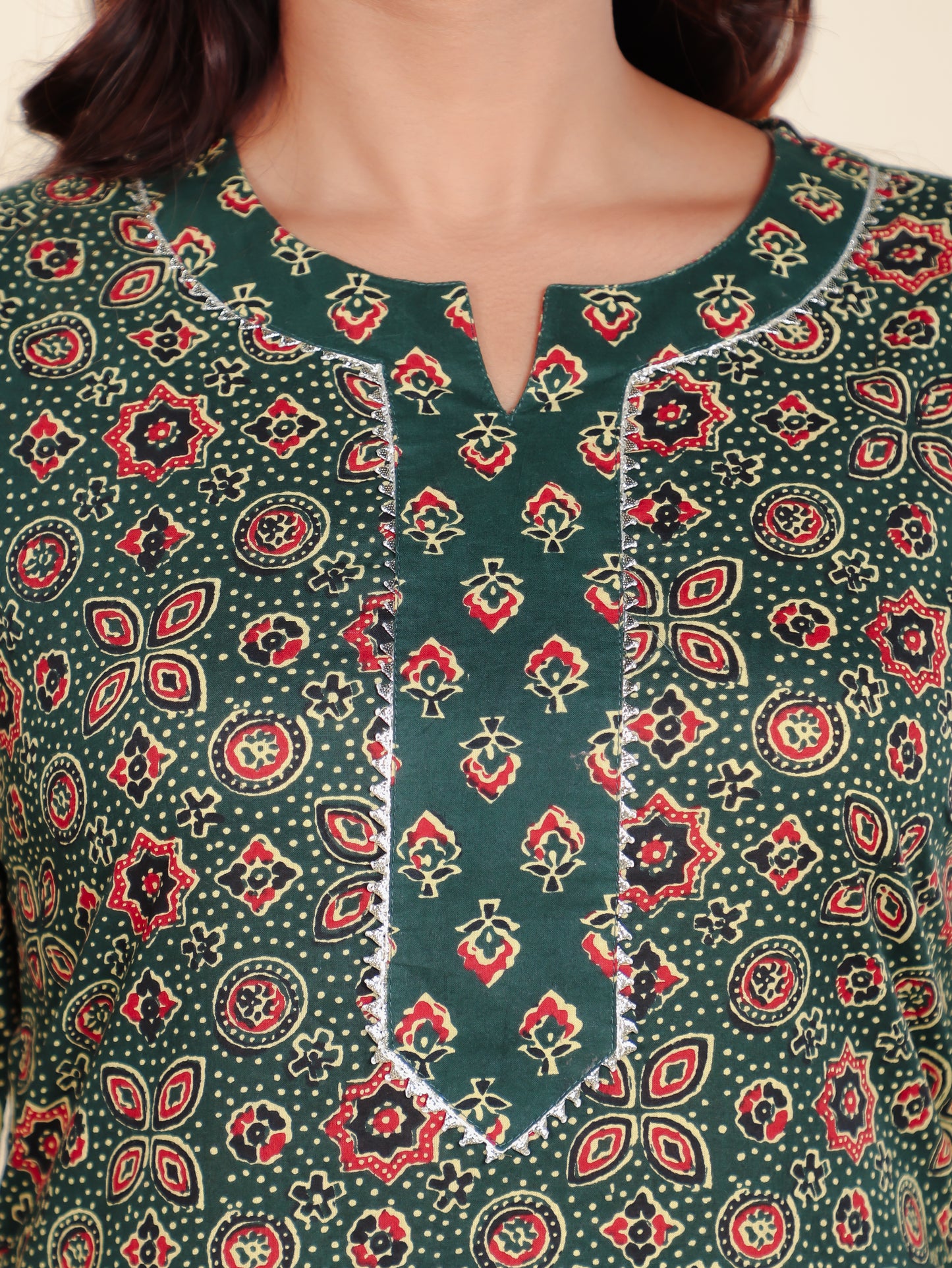 Soft Cotton Floral Kurta