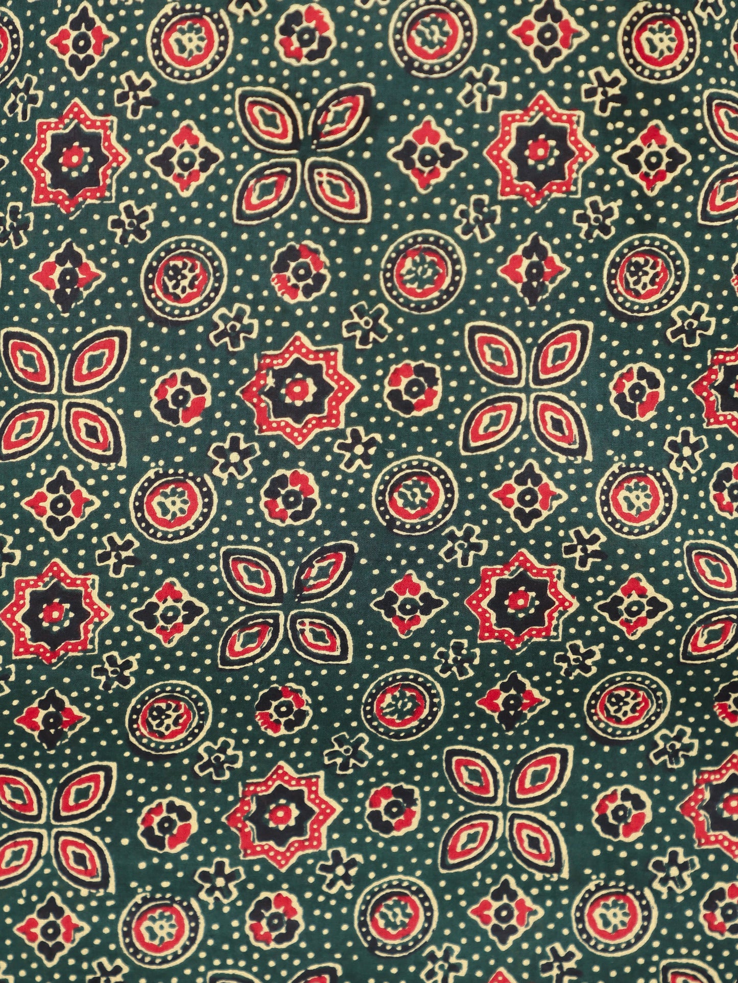 Soft Cotton Floral Straight Green Kurta