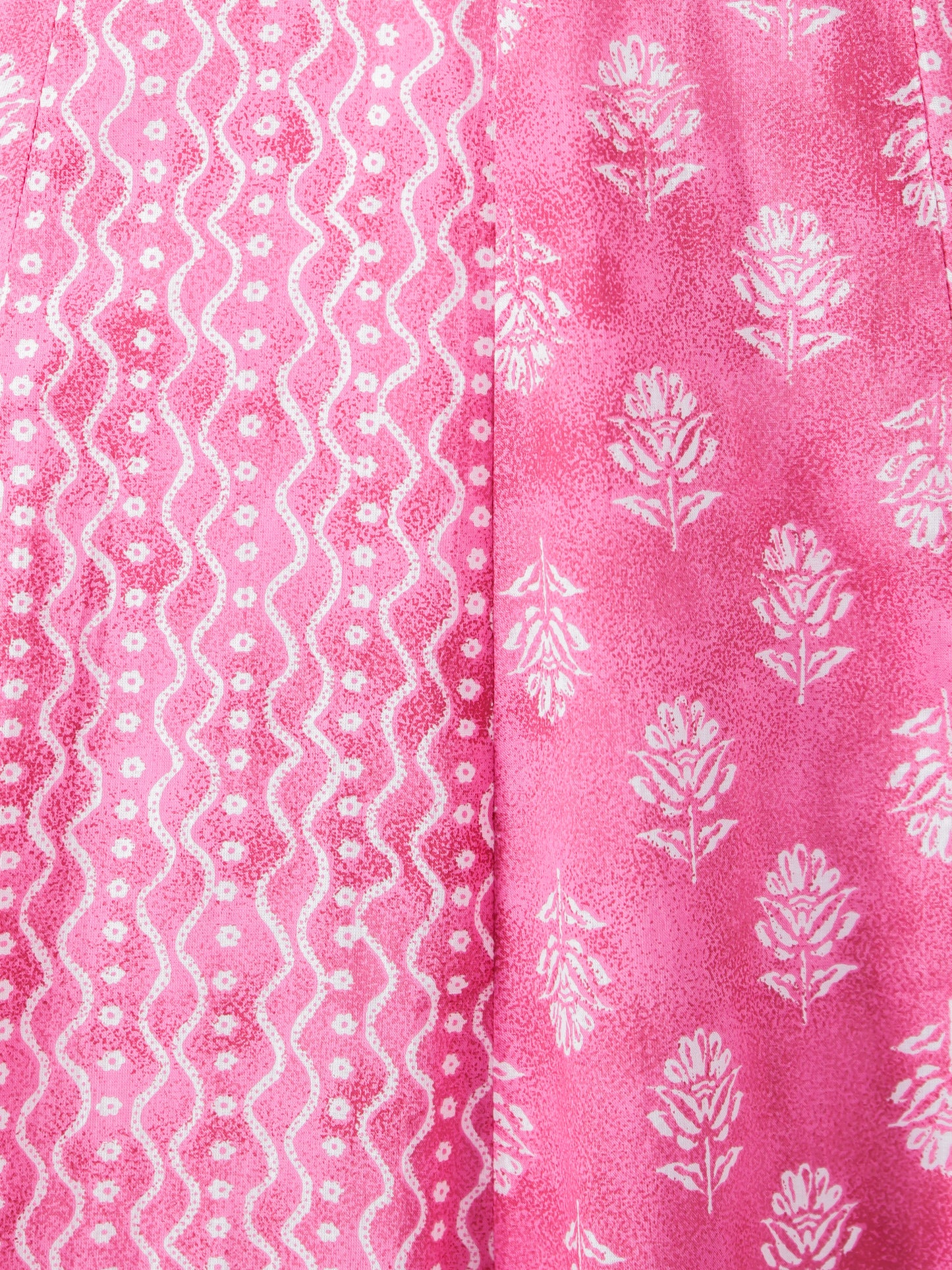 Embroidered Soft Cotton Floral Anarkali Pink Kurta