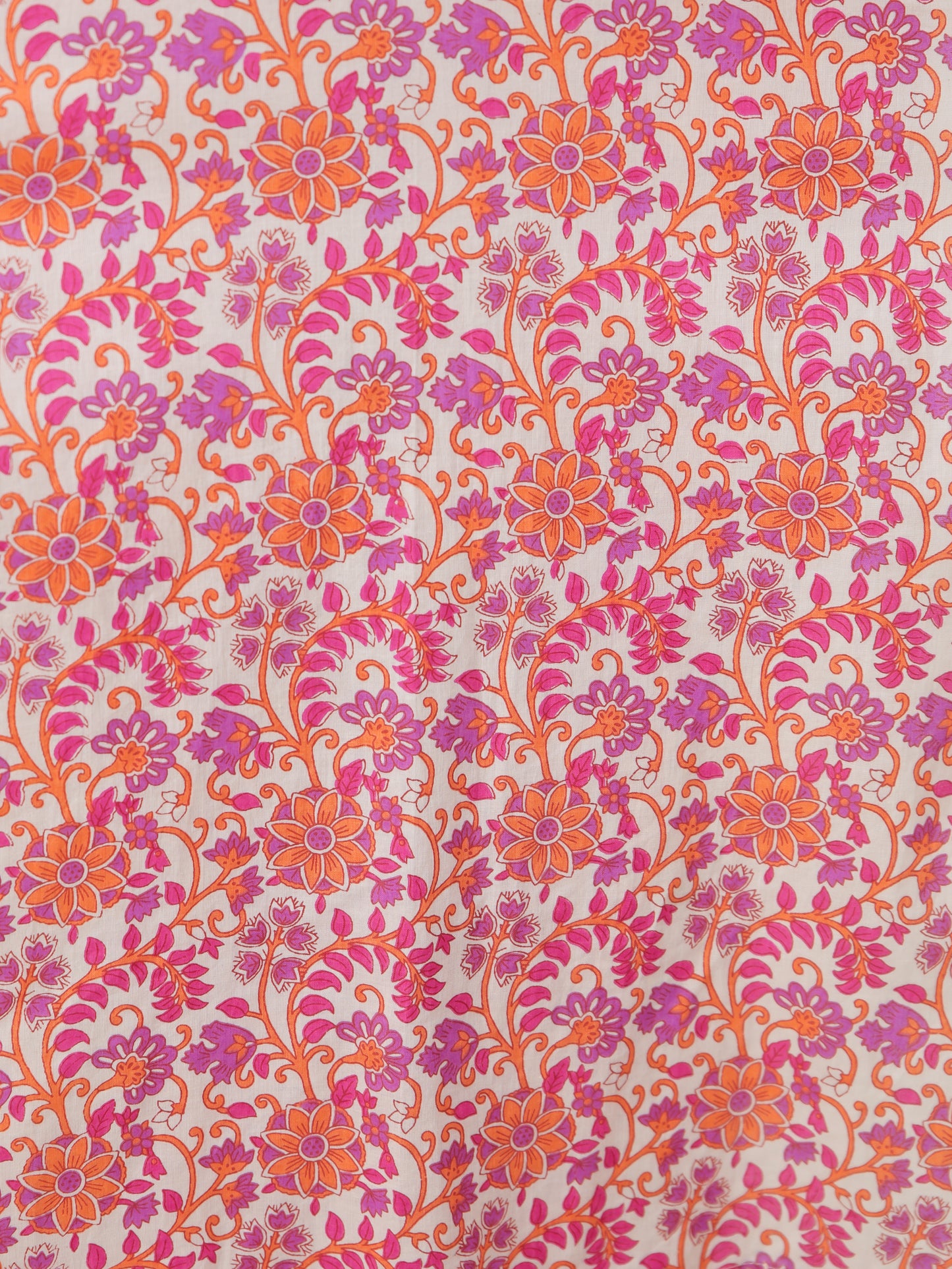 Soft Cotton Floral Straight Multicolor Kurta