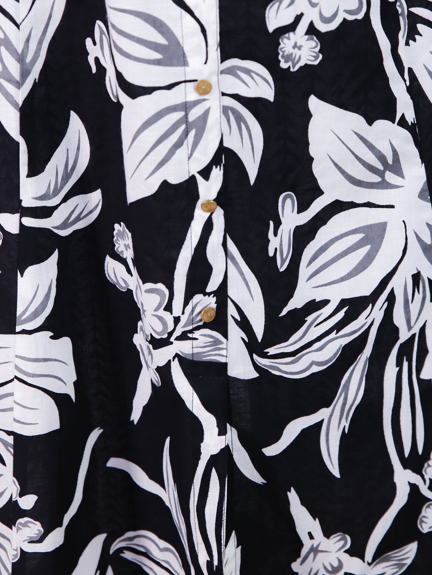 Embroidered Soft Cotton Floral High Low Black Kurta