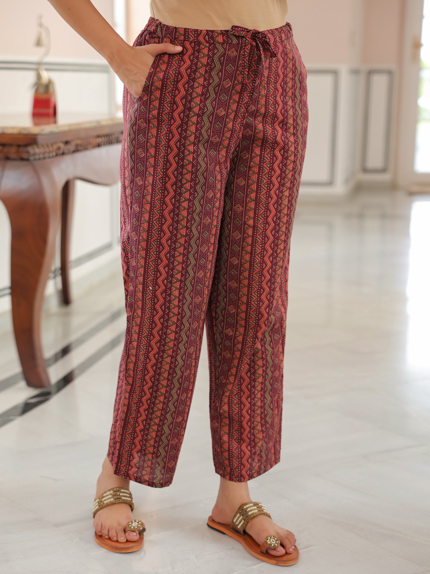 Soft Cotton Chevron Pant