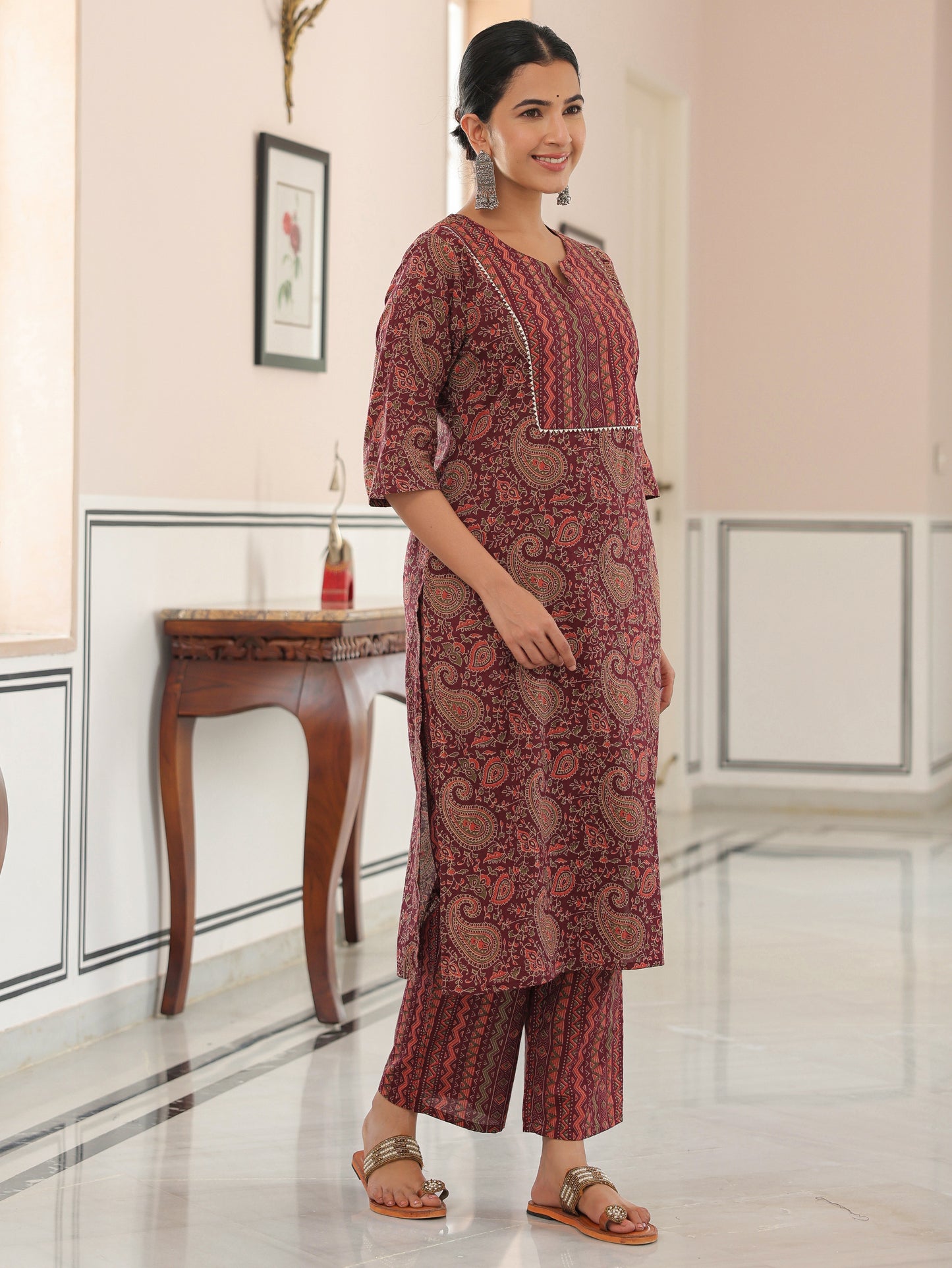 Soft Cotton Paisley Kurta