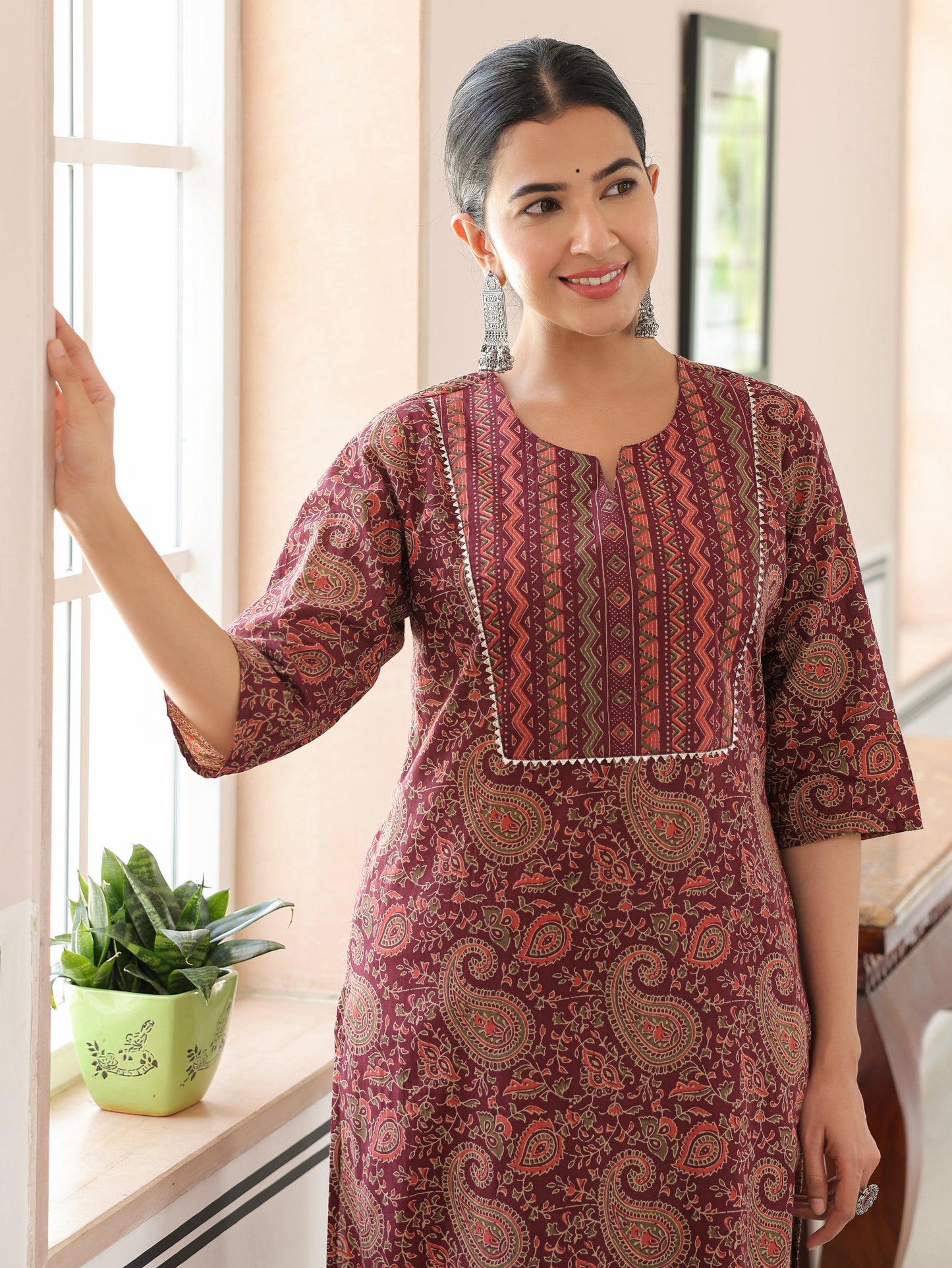 Soft Cotton Paisley Kurta