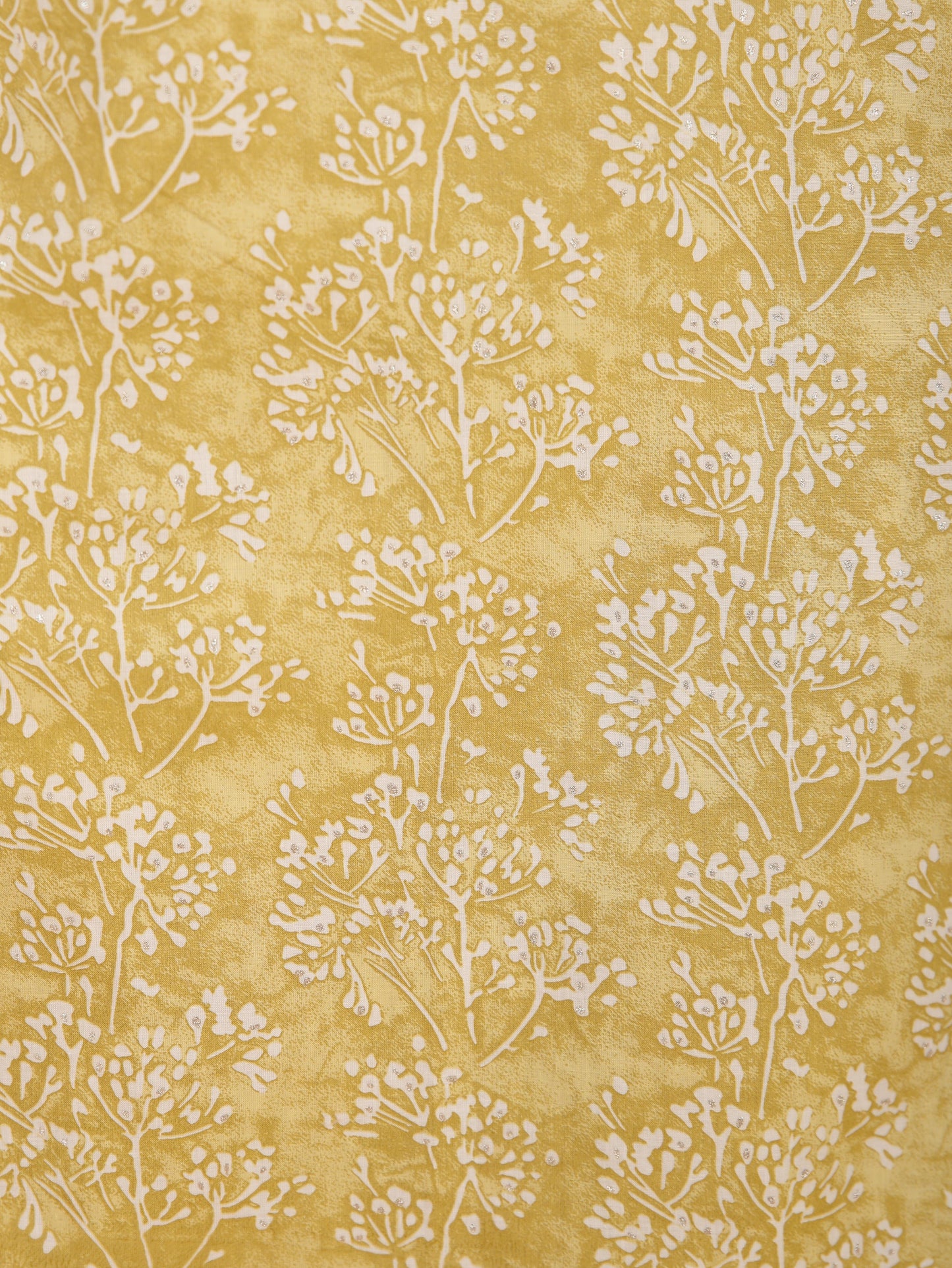 Soft Cotton Floral Straight Yellow Kurta