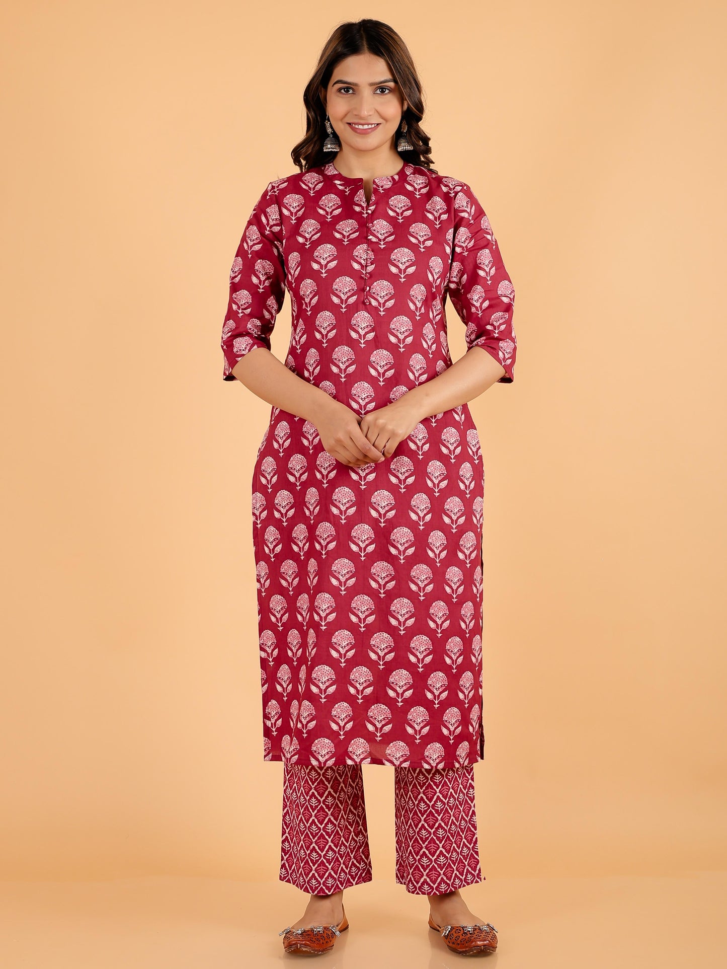 Floral Soft Cotton Kurta