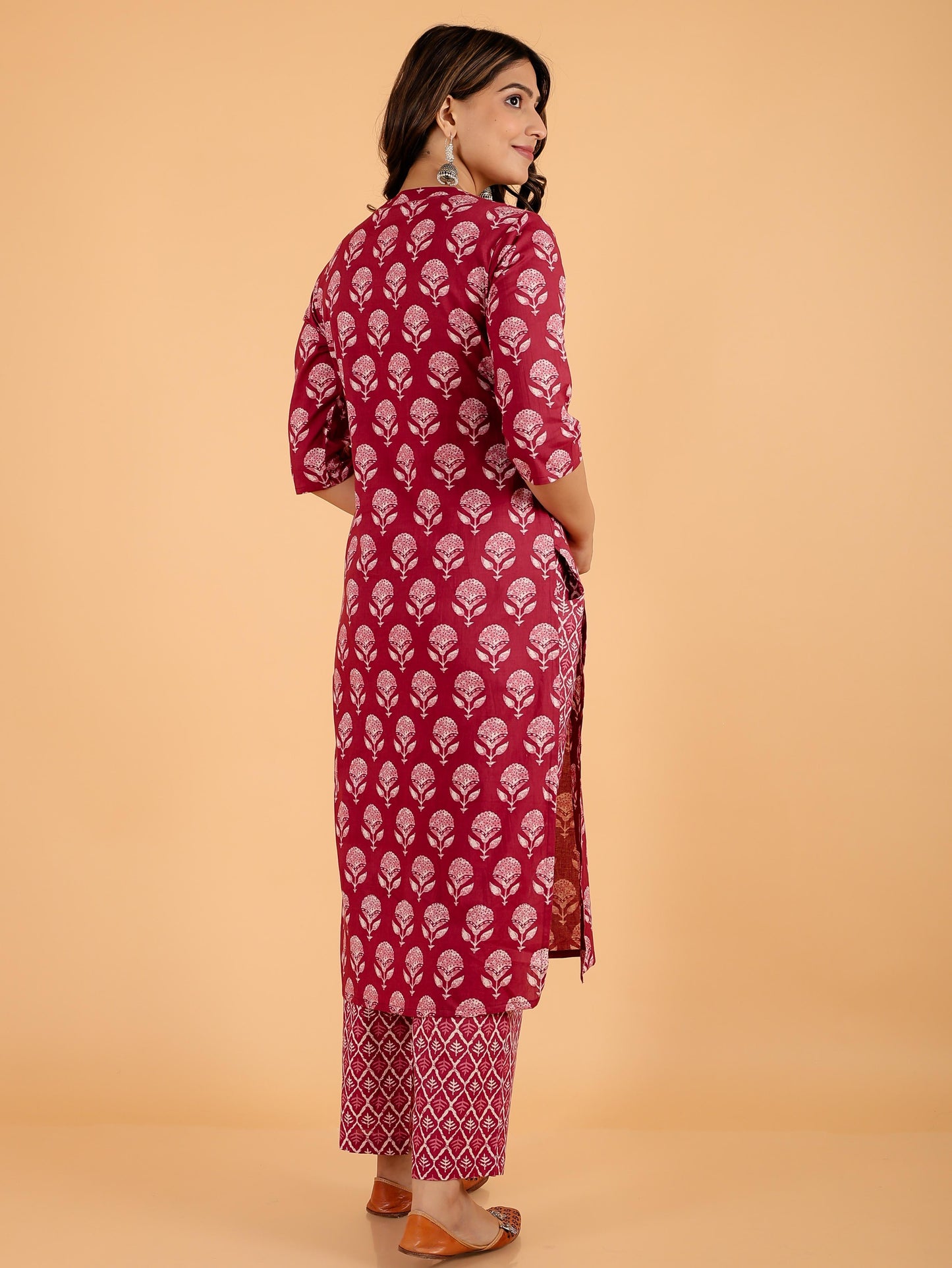 Floral Soft Cotton Kurta