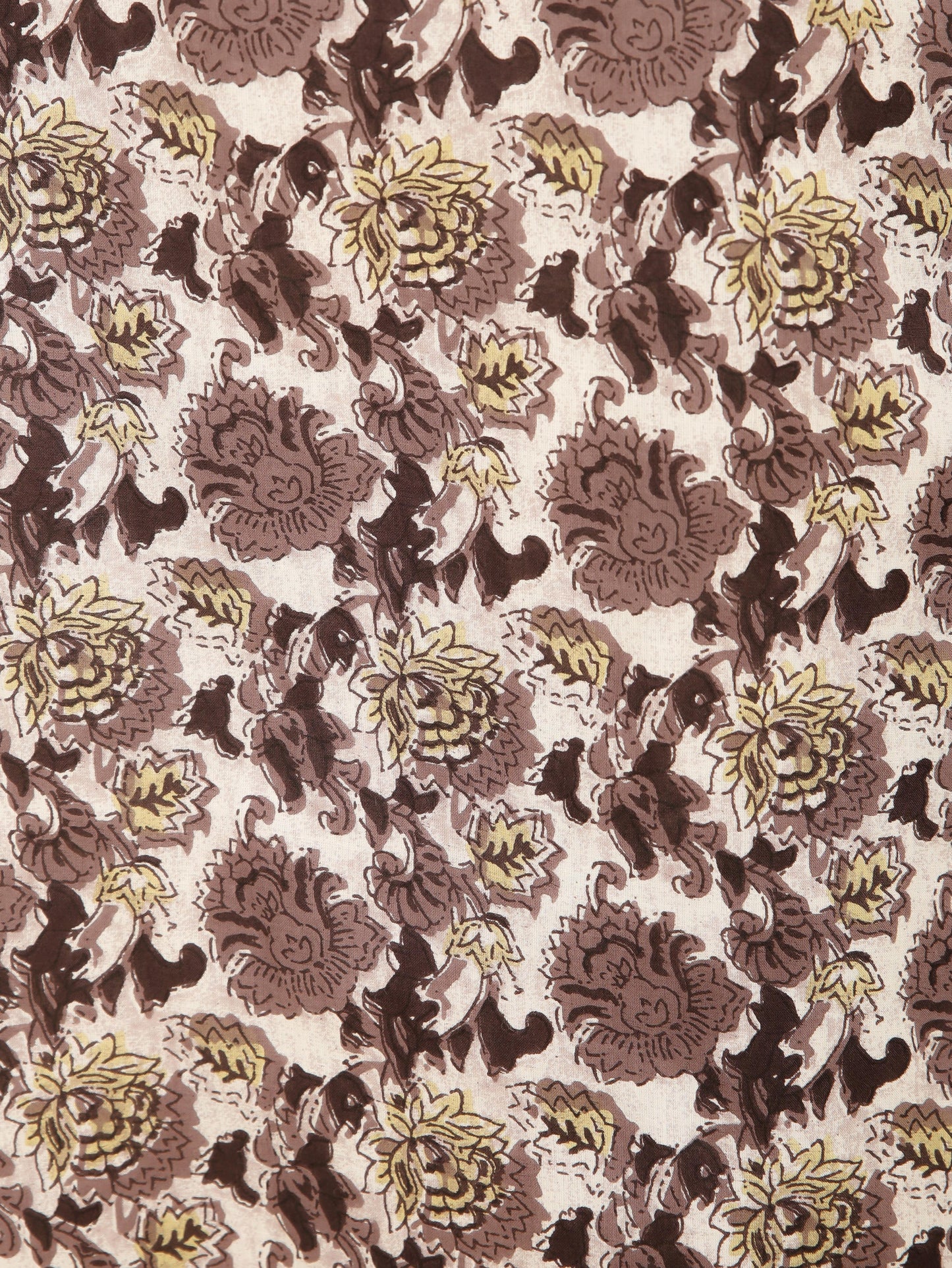 Soft Cotton Floral Straight Beige Kurta