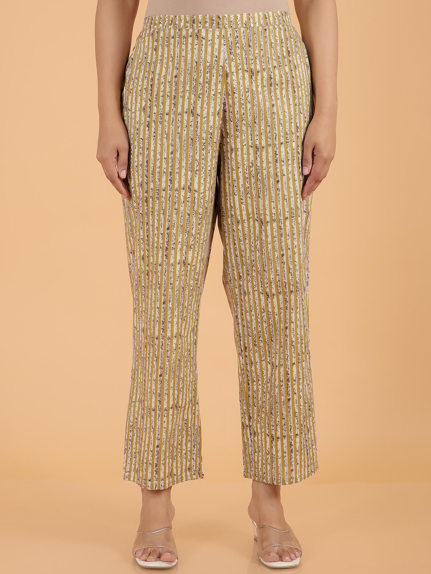 Soft Cotton Striped Pant