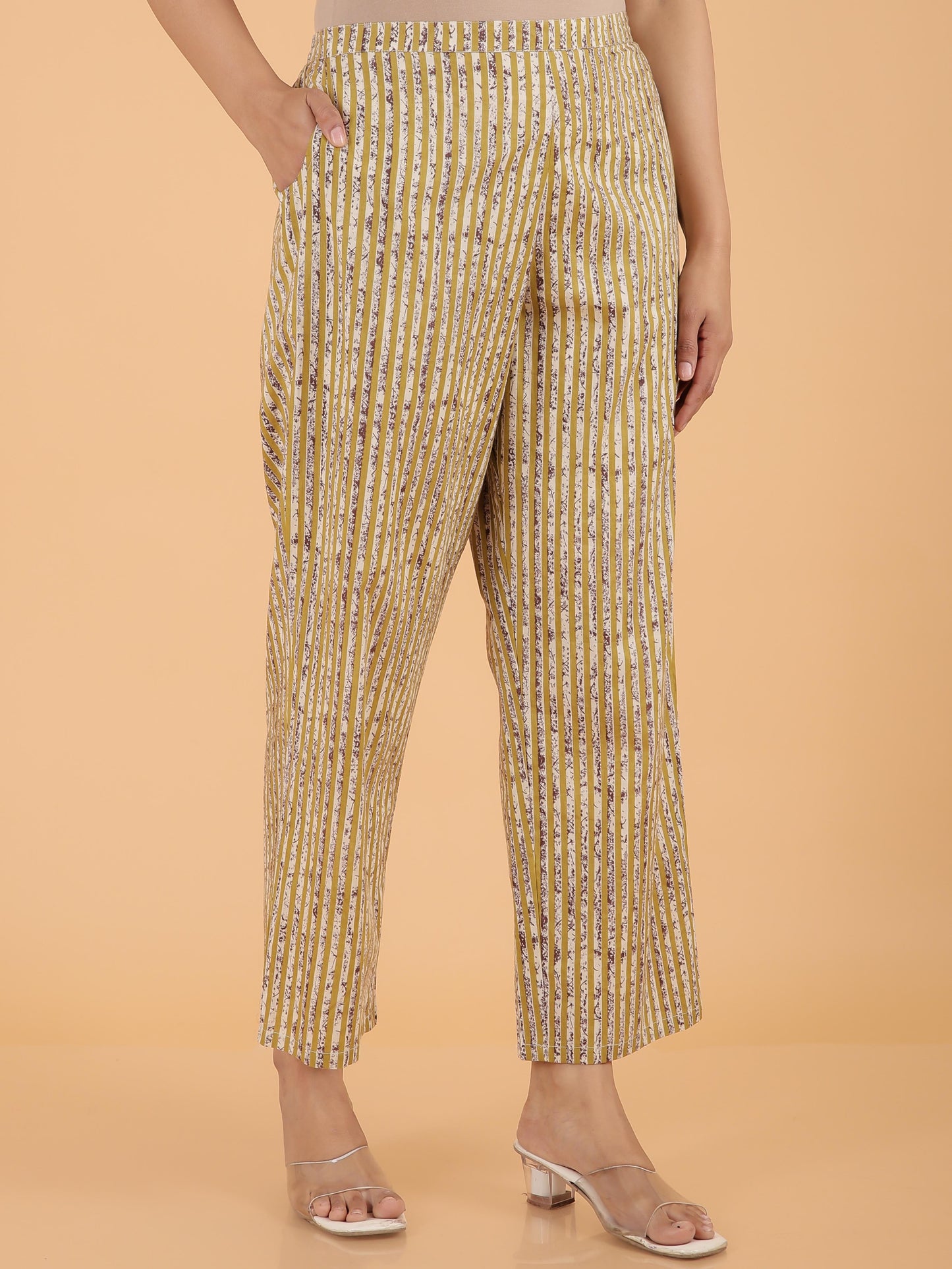 Soft Cotton Striped Pant