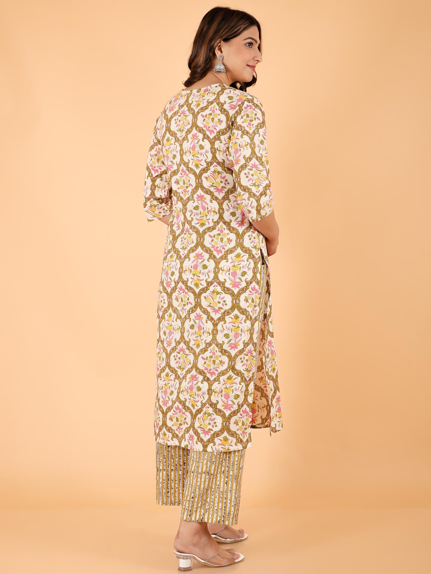 Soft Cotton Floral Kurta