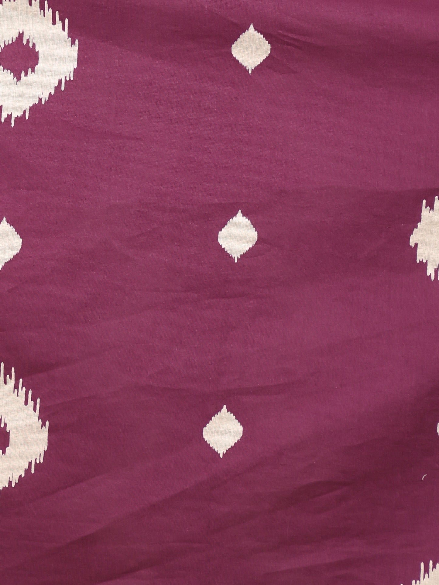 Soft Cotton Ikat Kalidar Purple Kurta