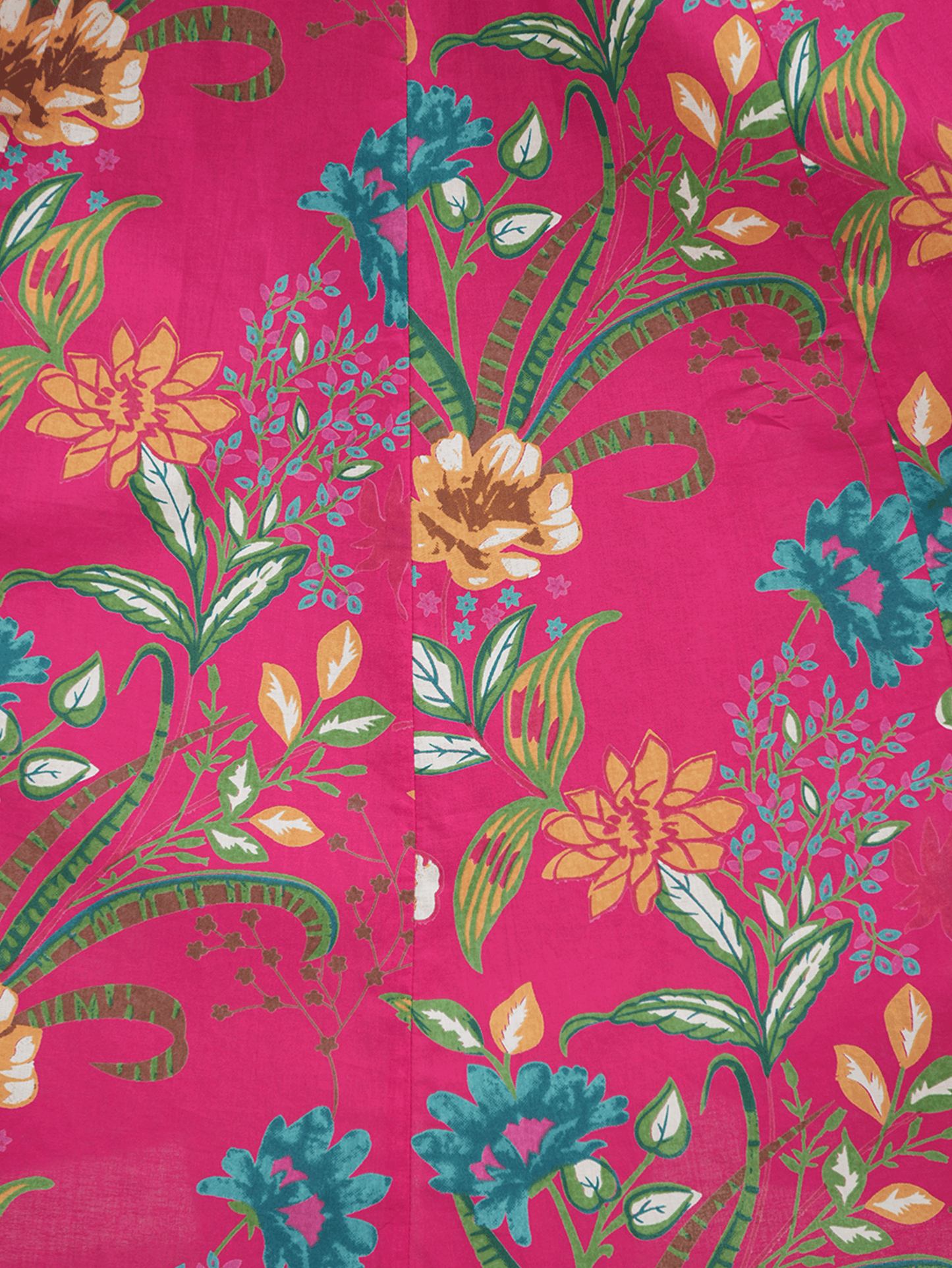 Soft Cotton Floral Flared Pink Dress