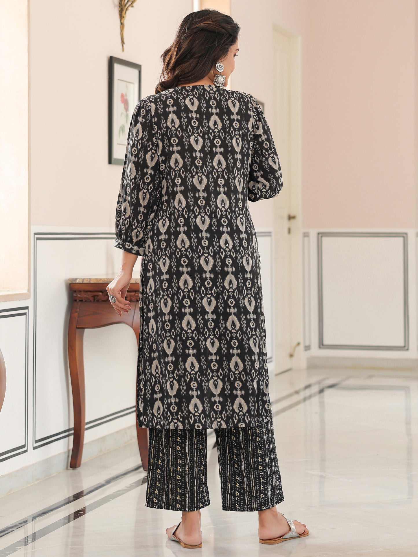 Soft Cotton Ikat Kurta