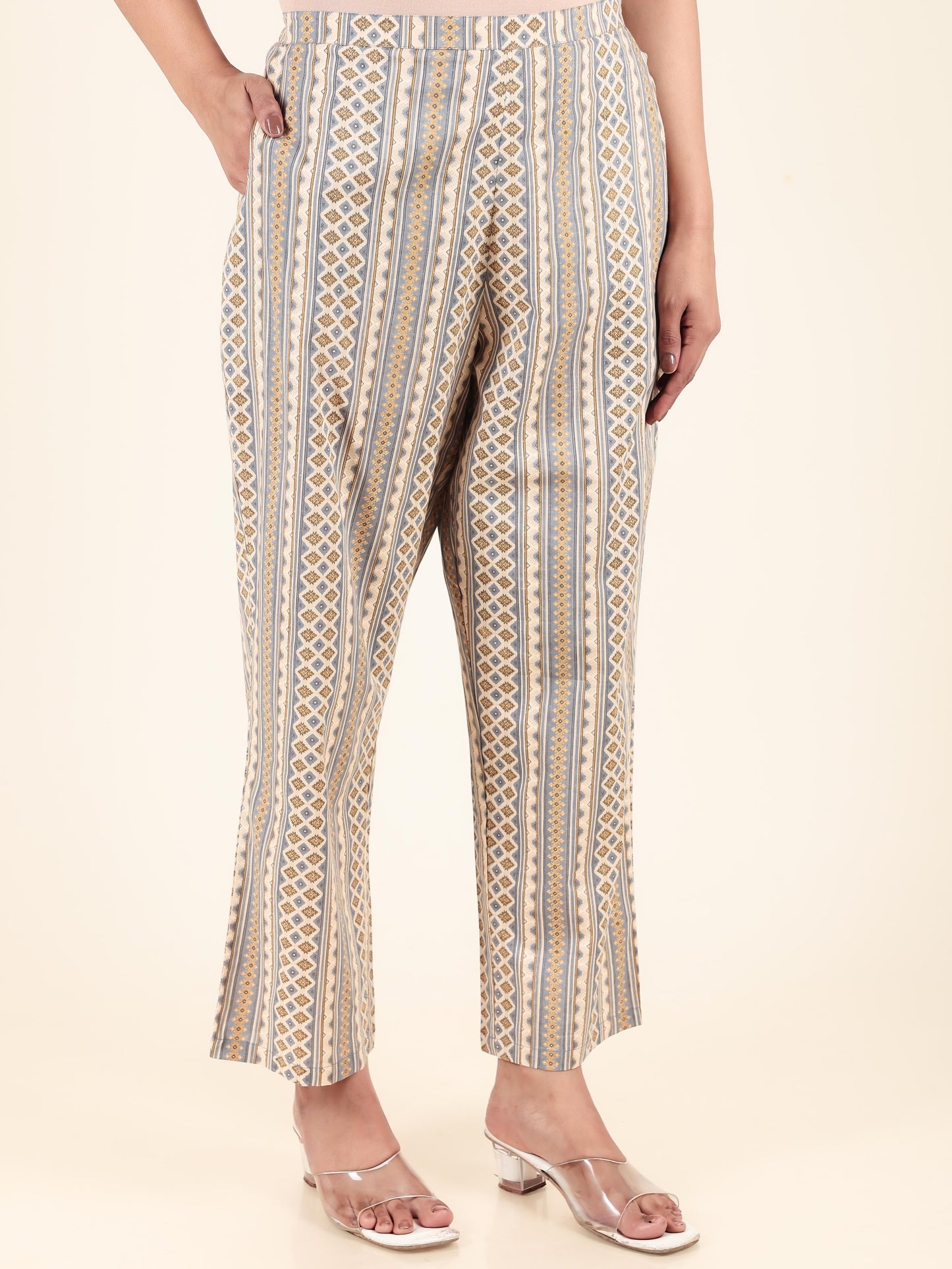 Soft Cotton Striped Pant