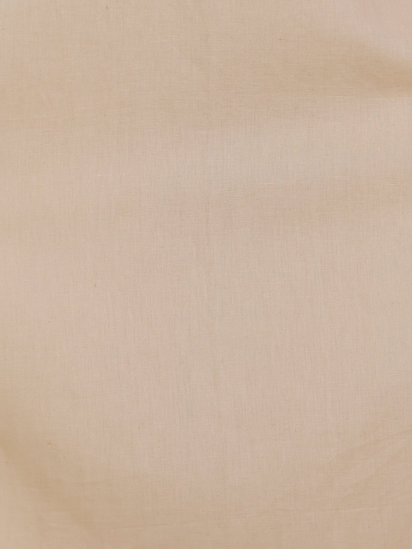 Embroidered Linen Cotton Solid Straight Beige Kurta