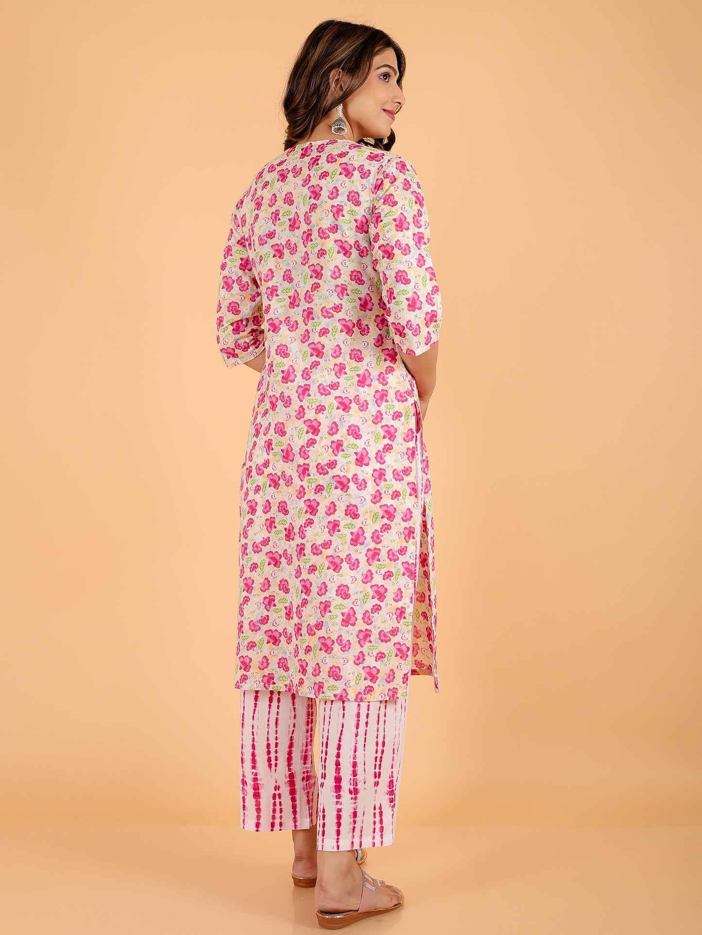 Soft Cotton Floral Kurta