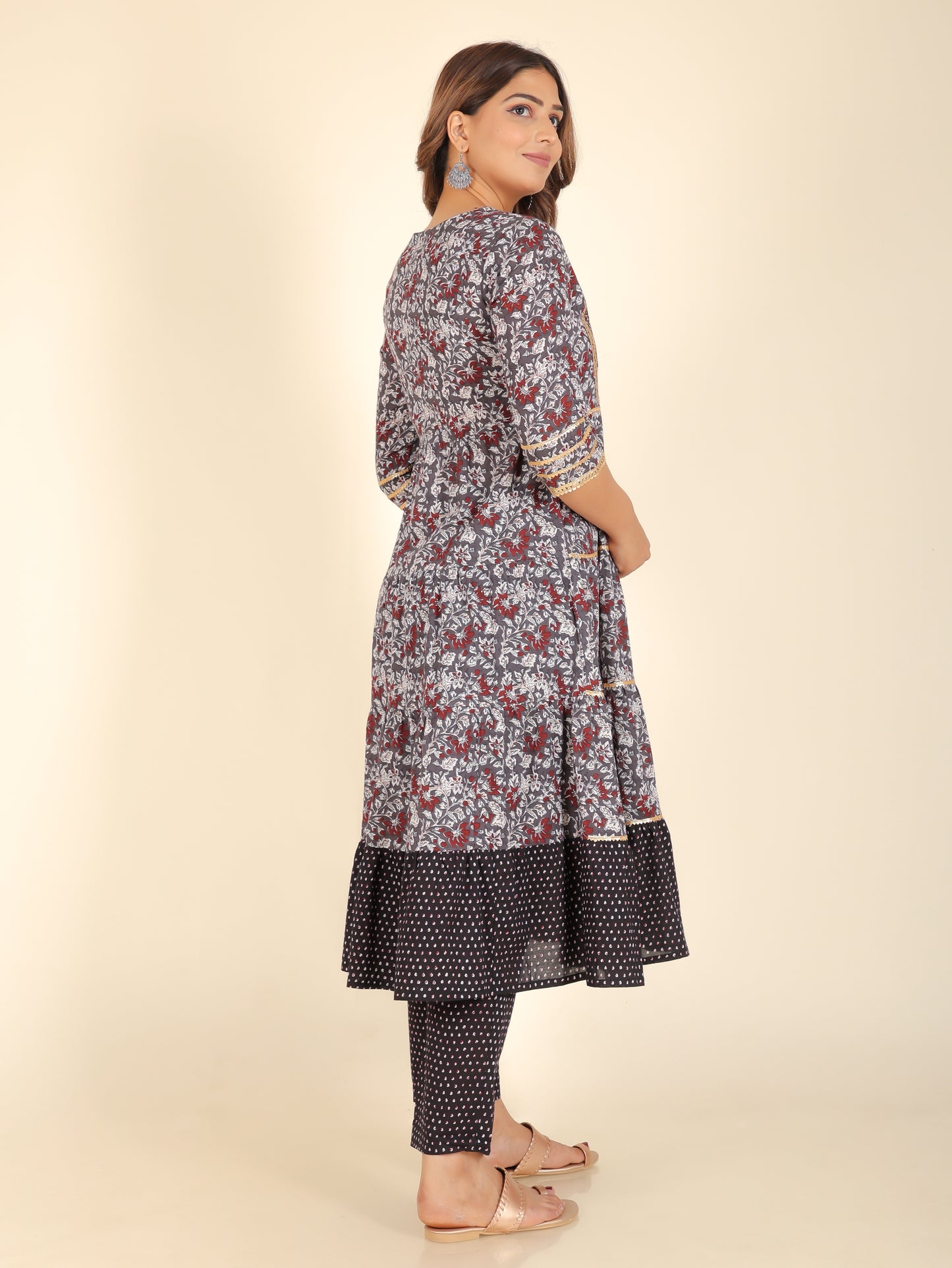 Soft Cotton Floral Kurta