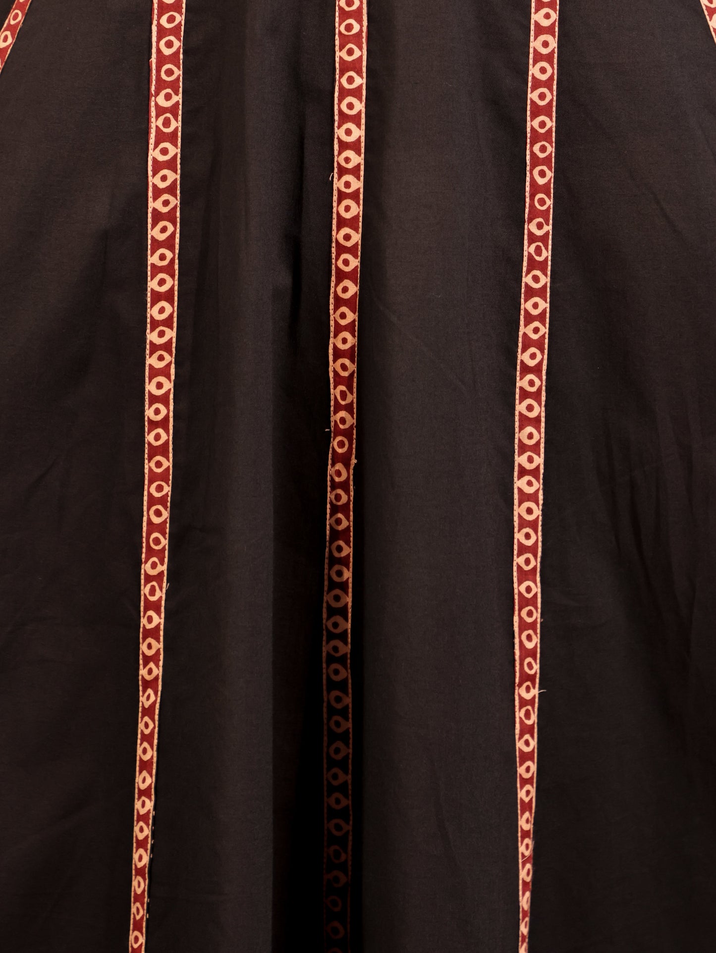 Soft Cotton Solid Anarkali Black Kurta