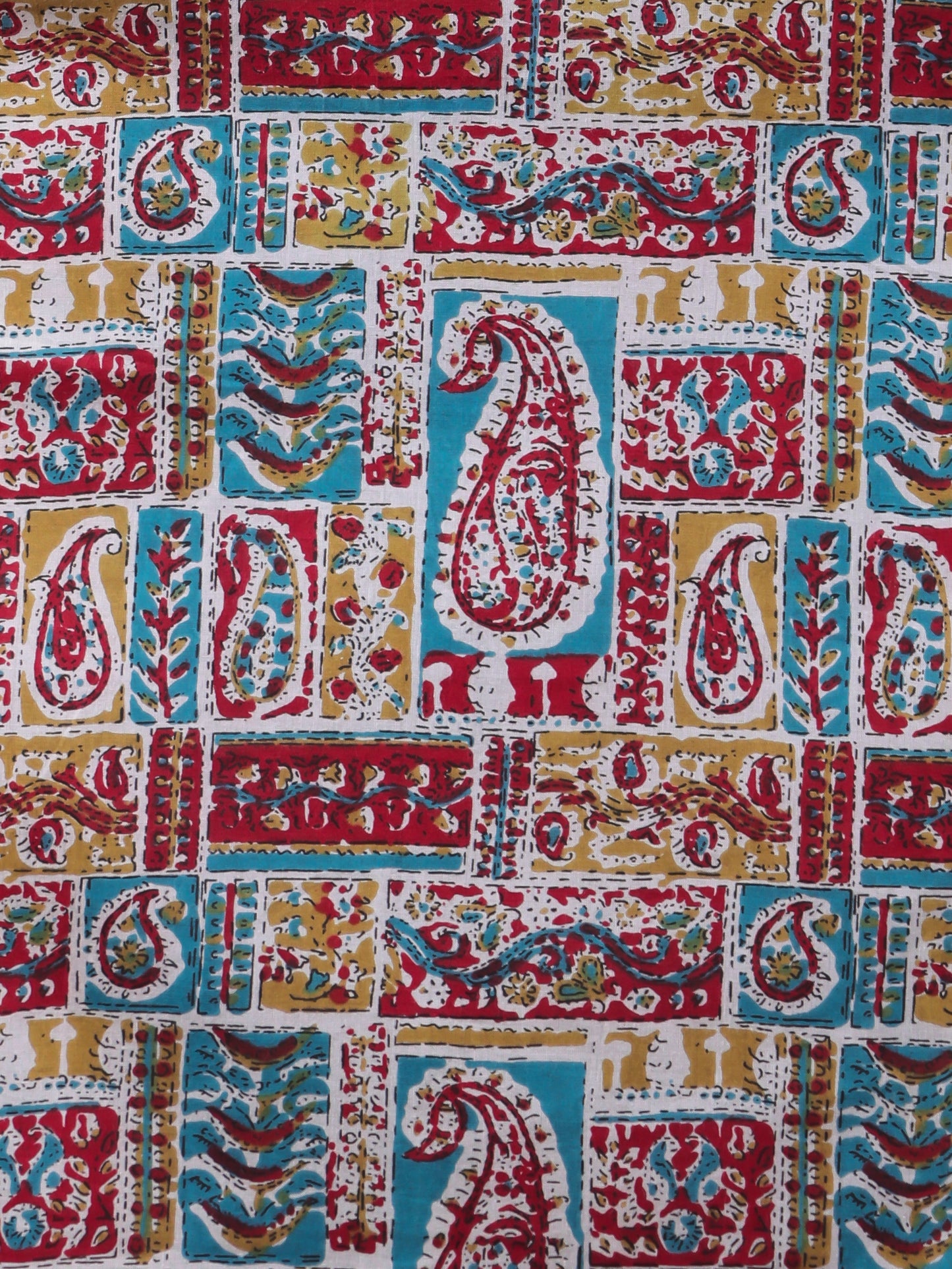 Soft Cotton Patchwork Straight Multicolor Kurta