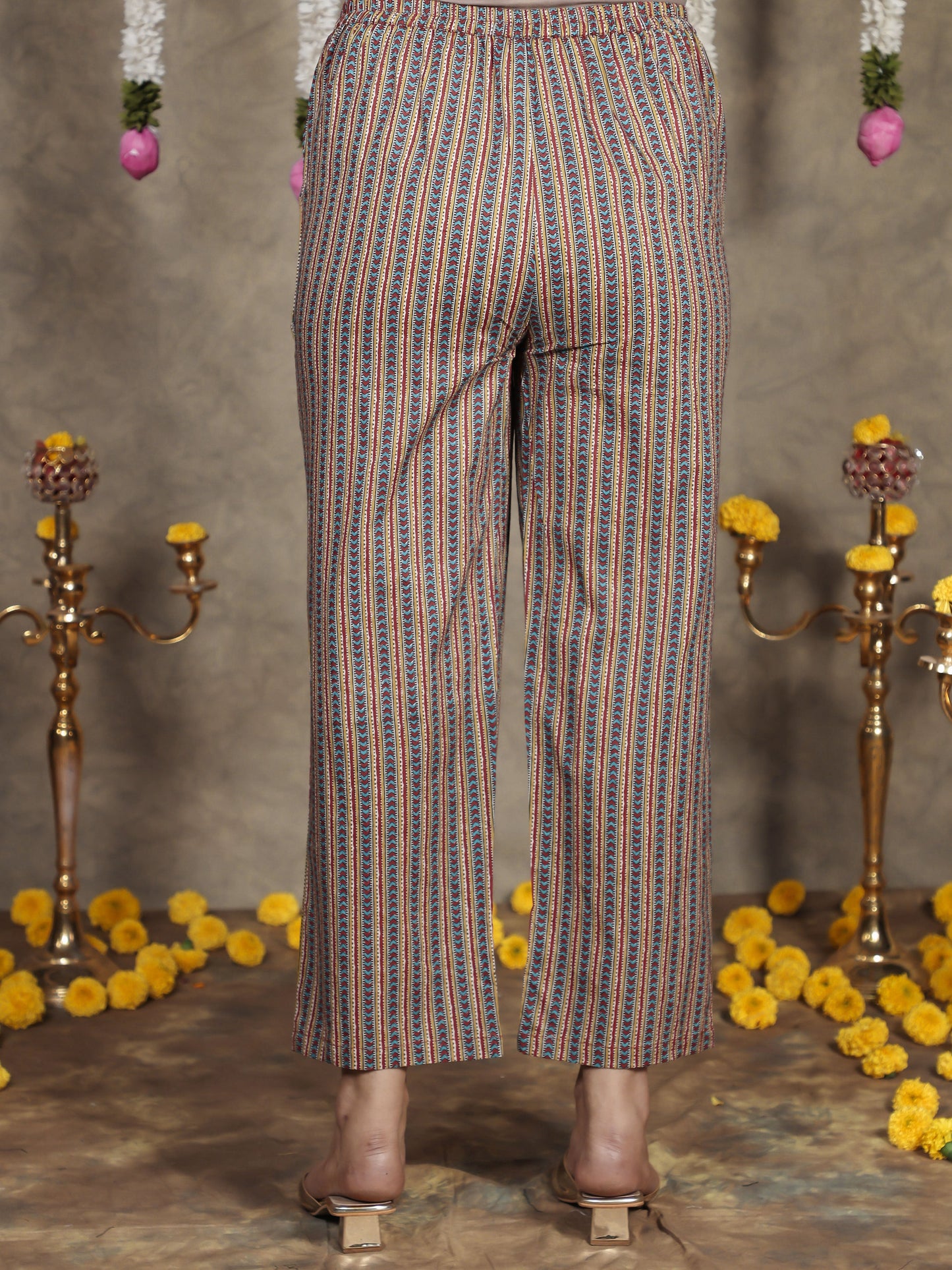 Embroidered Soft Cotton Floral Straight Red Kurta