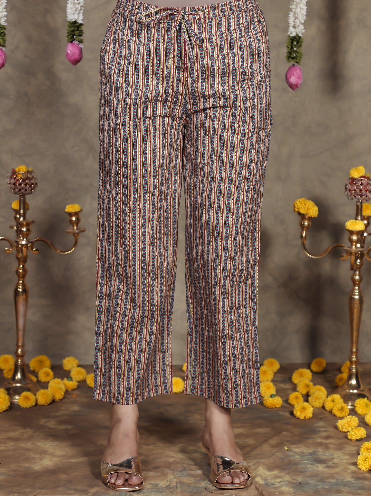 Embroidered Soft Cotton Floral Straight Red Kurta