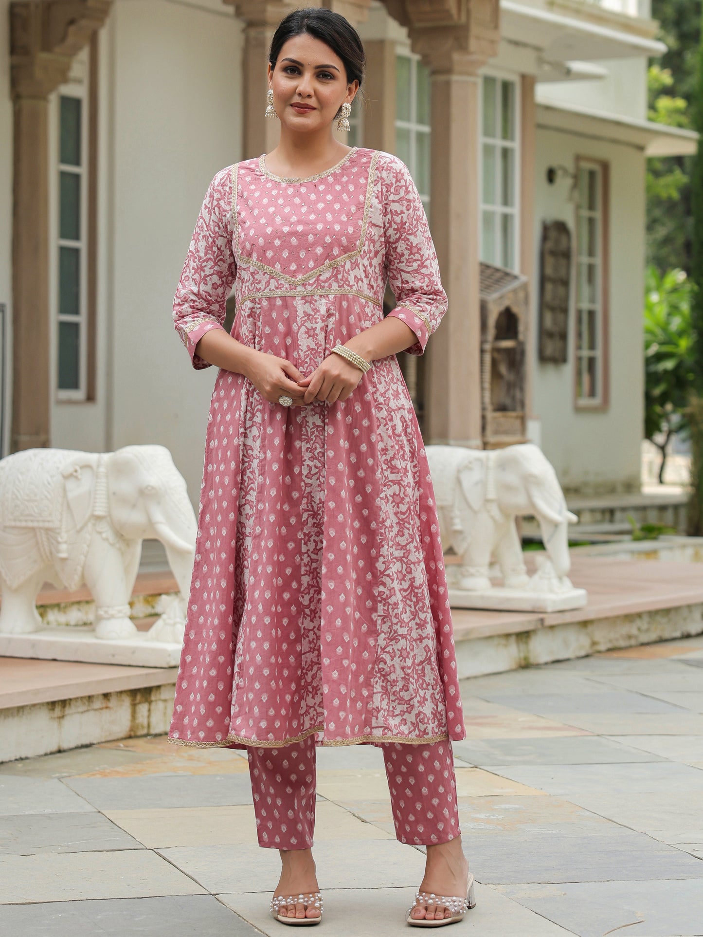 Soft Cotton Block Kurta