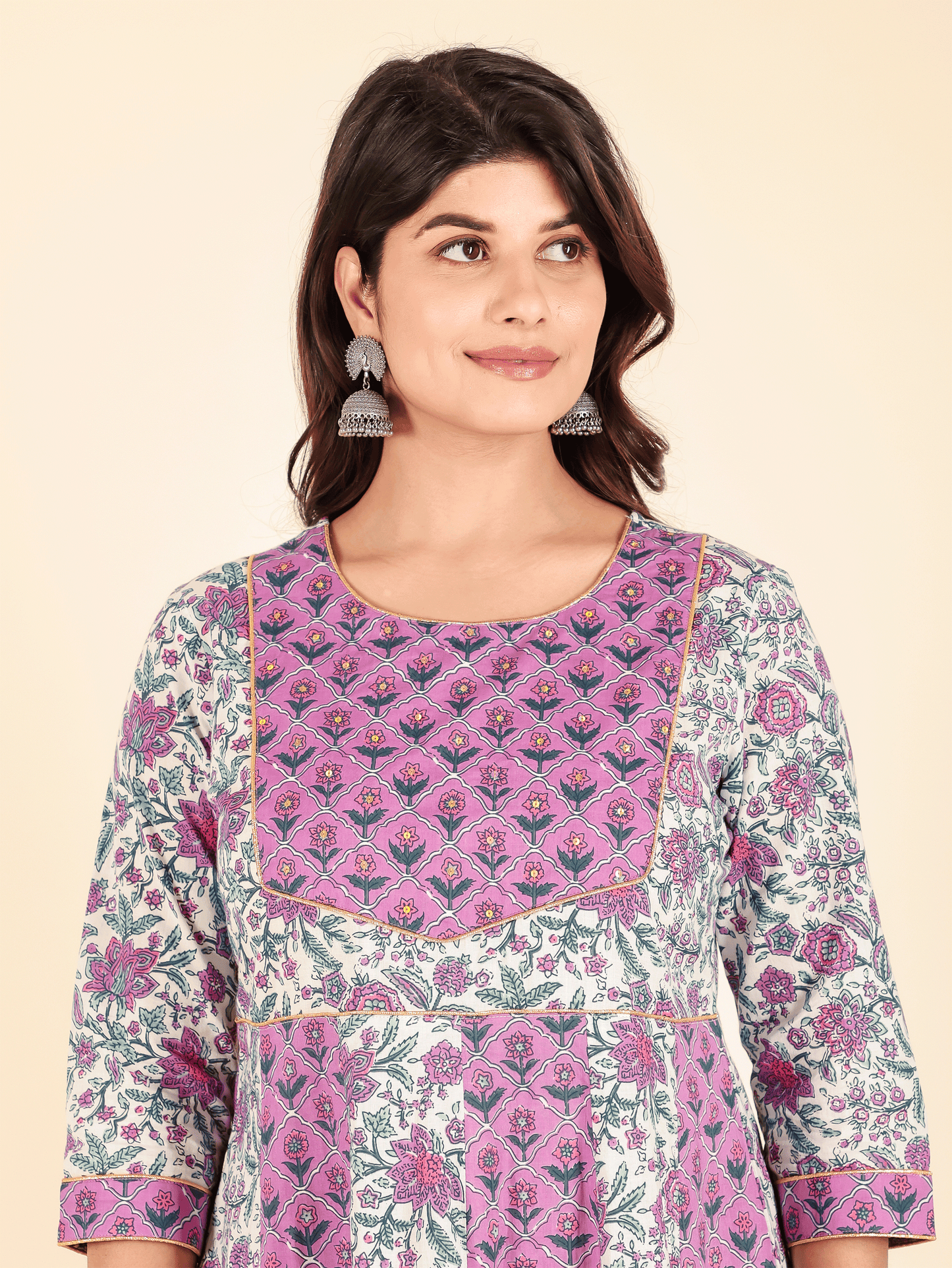 Soft Cotton Floral Kurta