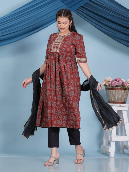 Cotton Voile Solid Black Dupatta