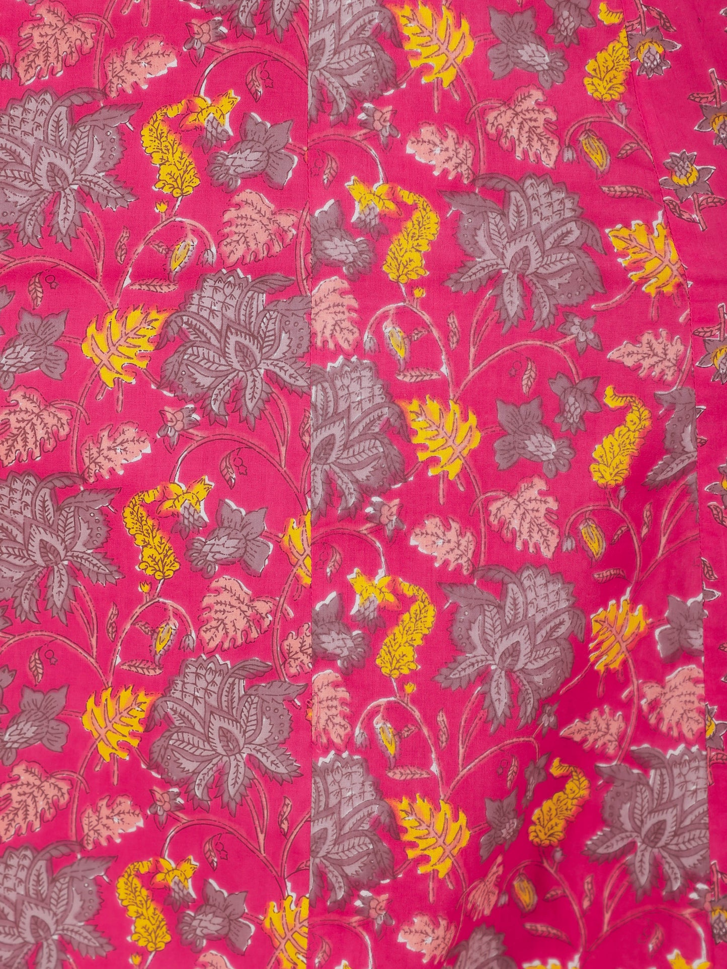 Embroidered Soft Cotton Floral Anarkali Pink Kurta