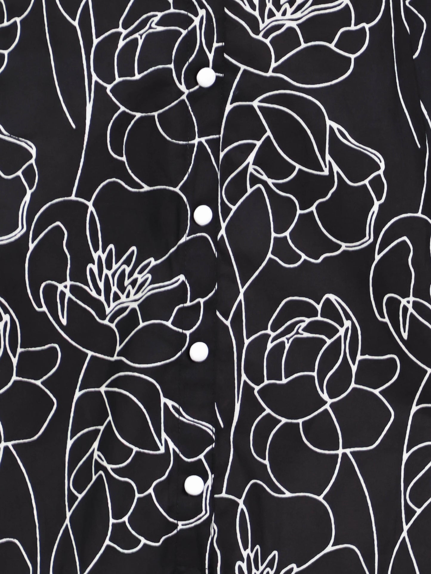 Soft Cotton Floral High Low Black Kurta