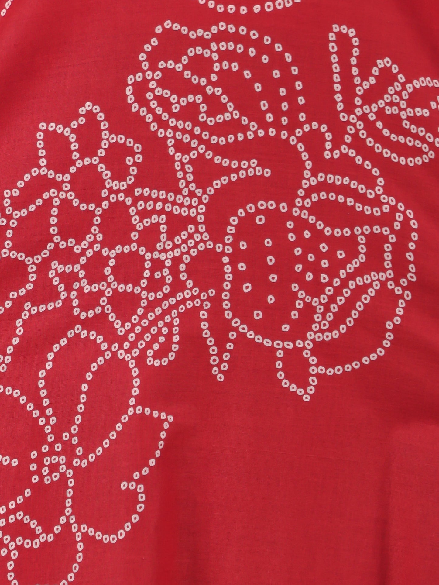 Soft Cotton Bandhani Anarkali Orange Dress