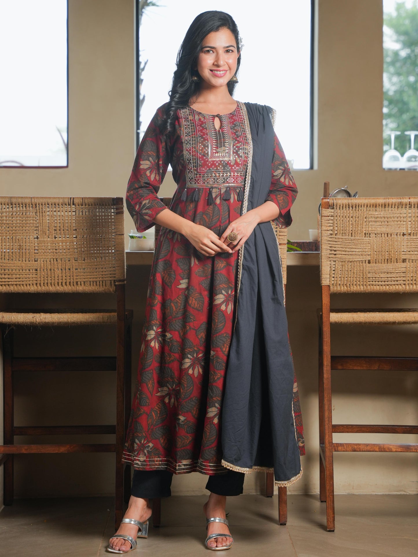 Cotton Voile Solid Black Dupatta
