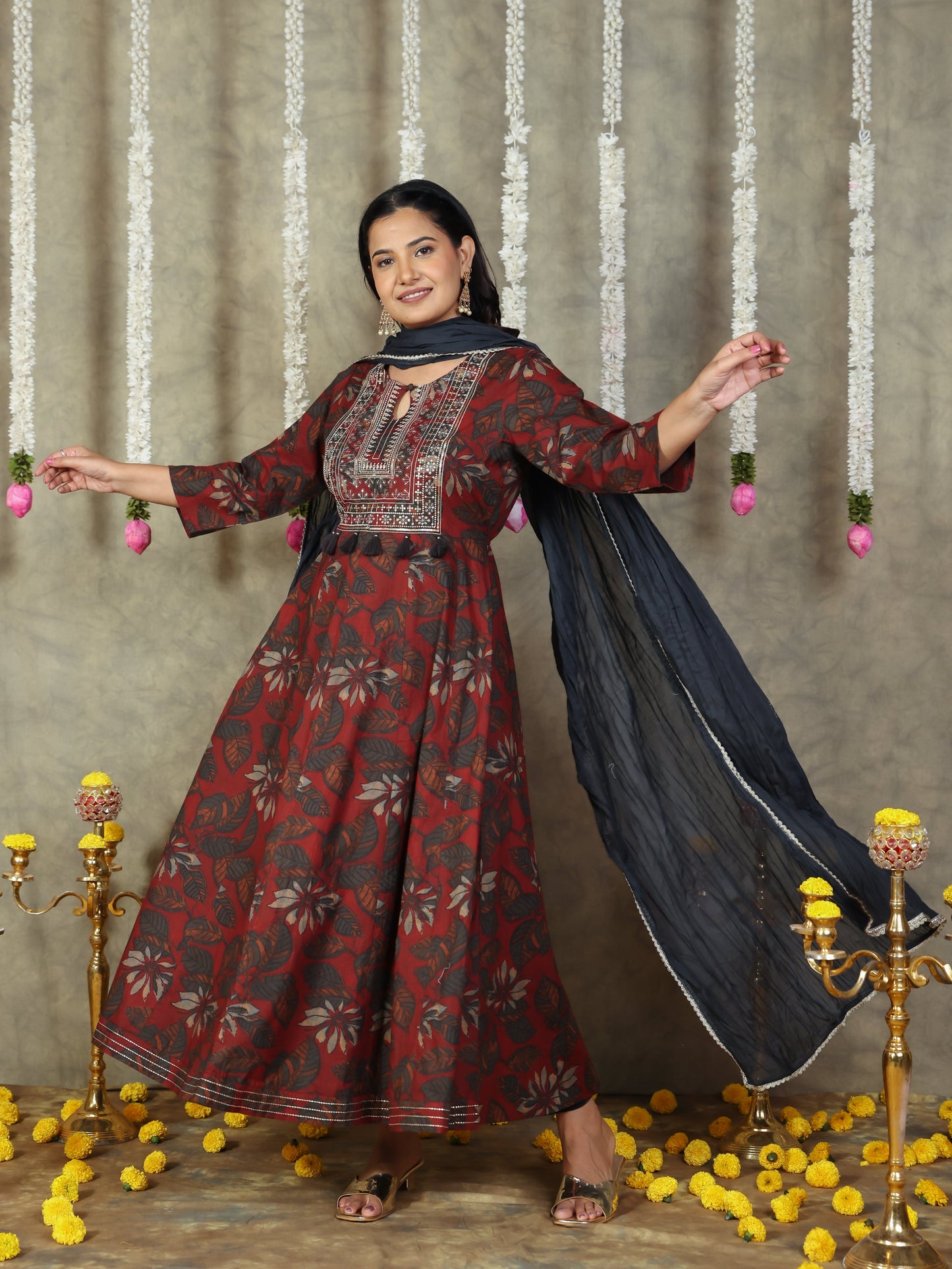 Cotton Voile Solid Black Dupatta